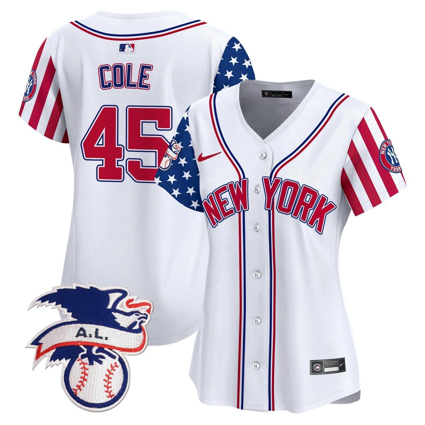 Camisa MLB Women’s New York 2024 Fourth of July Vapor Premier Limited Jersey V6