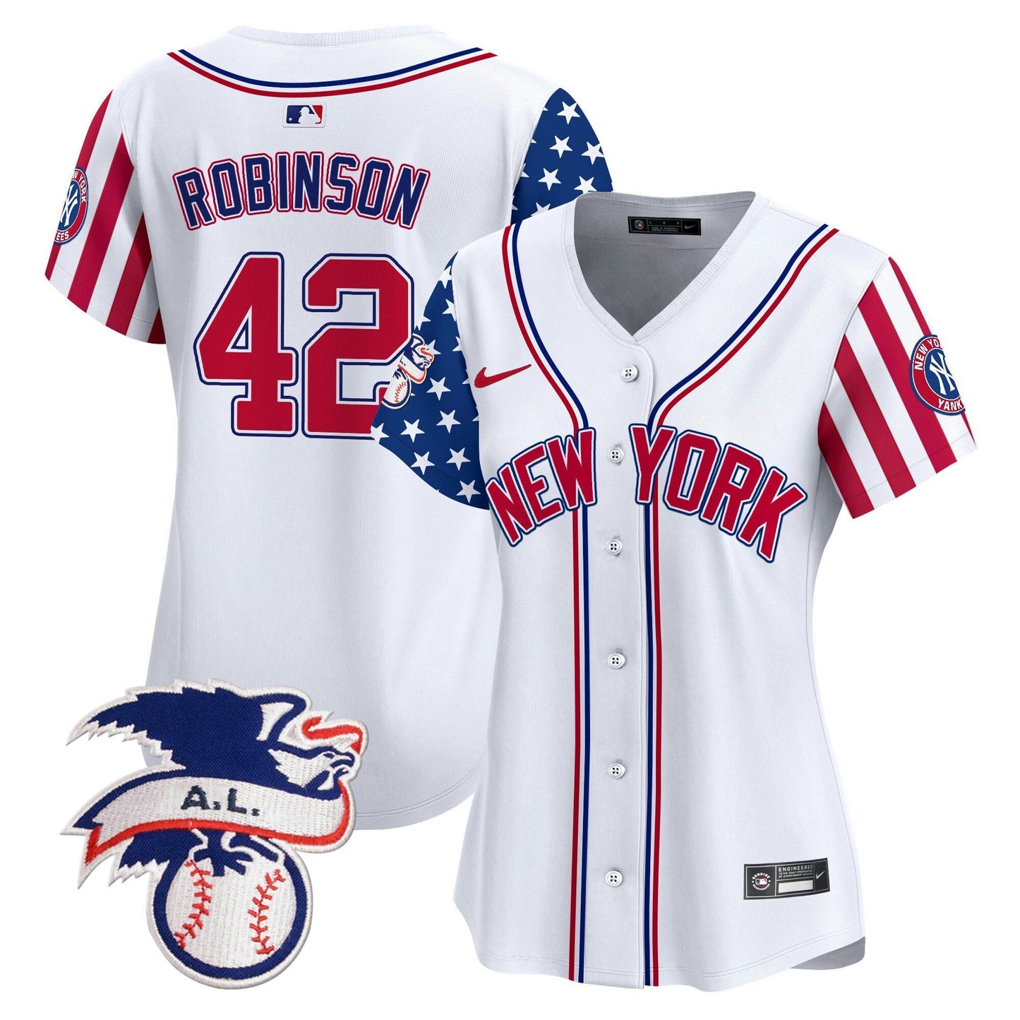 Camisa MLB Women’s New York 2024 Fourth of July Vapor Premier Limited Jersey V6