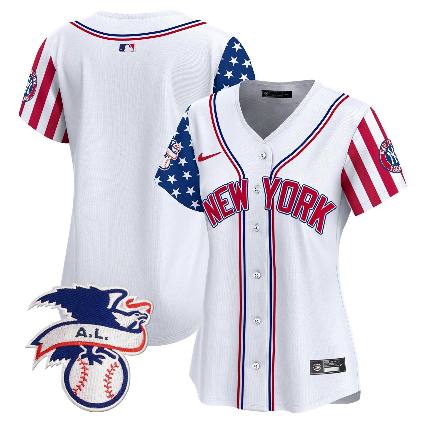 Camisa MLB Women’s New York 2024 Fourth of July Vapor Premier Limited Jersey V6