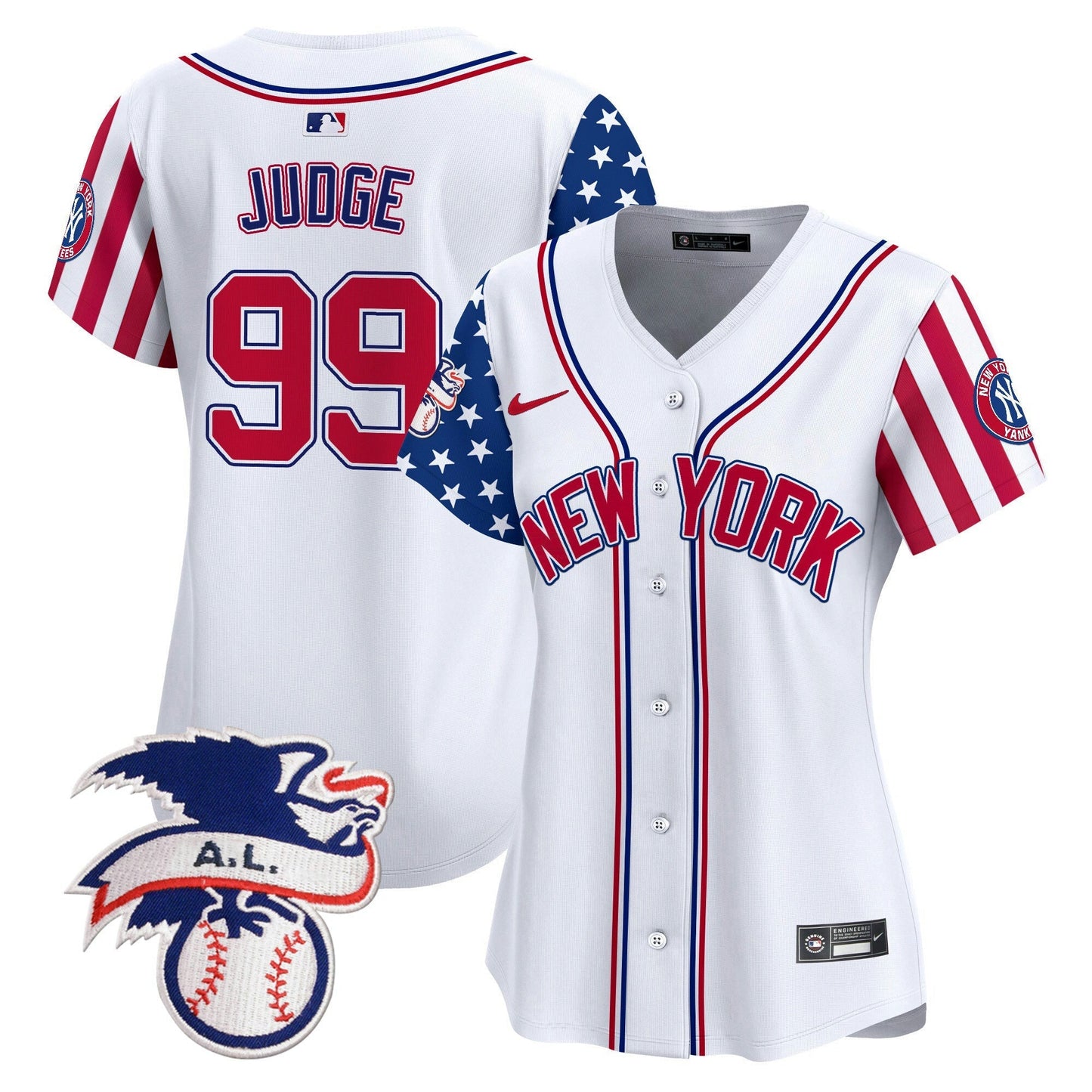 Camisa MLB Women’s New York 2024 Fourth of July Vapor Premier Limited Jersey V6