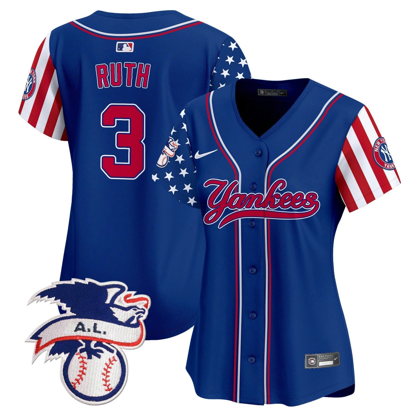 Camisa MLB Women’s New York 2024 Fourth of July Vapor Premier Limited Jersey V7