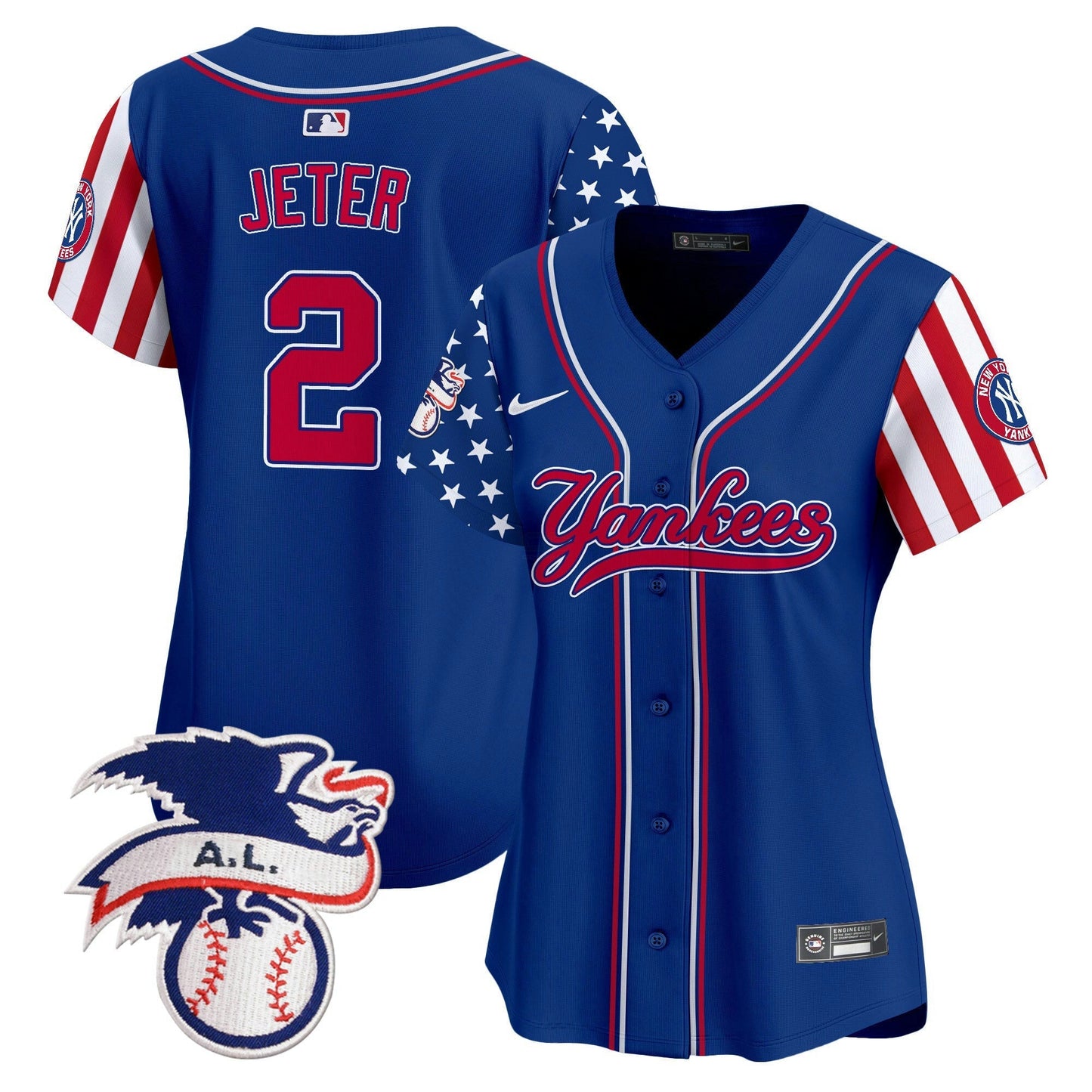 Camisa MLB Women’s New York 2024 Fourth of July Vapor Premier Limited Jersey V7
