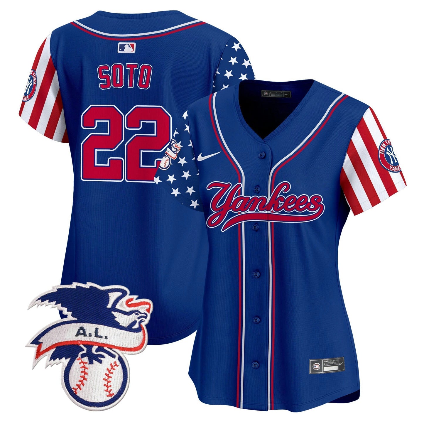 Camisa MLB Women’s New York 2024 Fourth of July Vapor Premier Limited Jersey V7