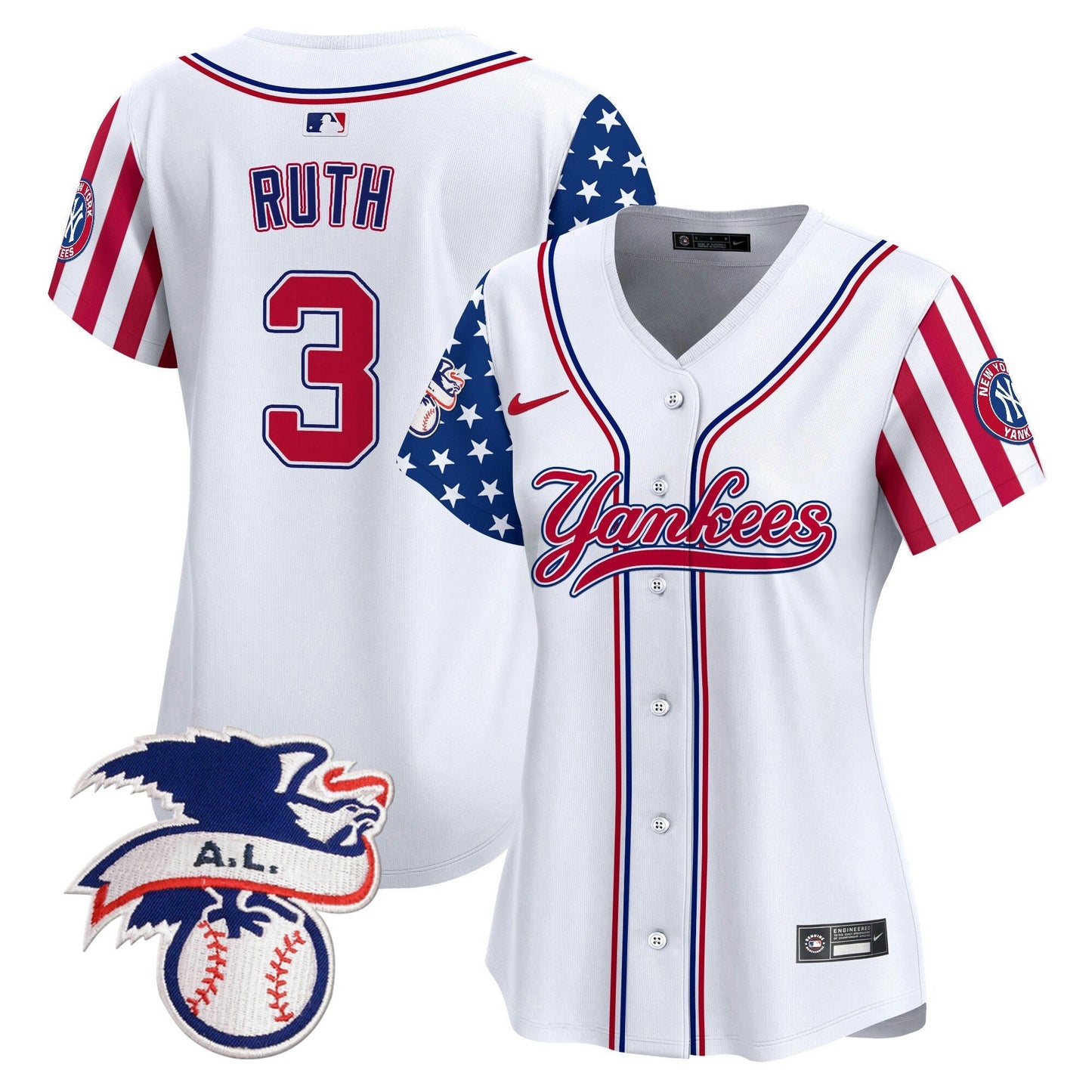 Camisa MLB Women’s New York 2024 Fourth of July Vapor Premier Limited Jersey V7