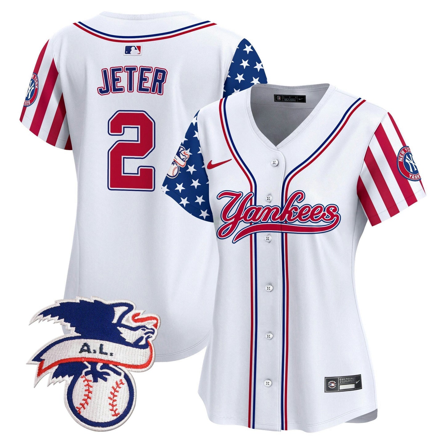 Camisa MLB Women’s New York 2024 Fourth of July Vapor Premier Limited Jersey V7