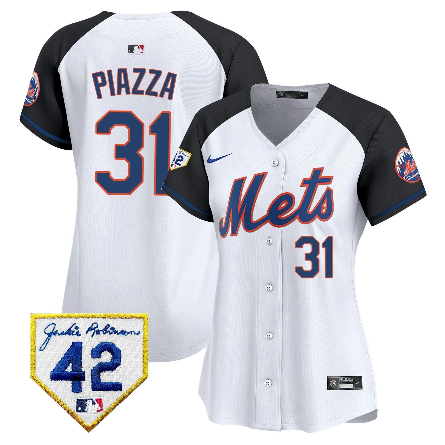 Camisa MLB New York Mets Women’s New York 2024 Jackie Robinson Patch Vapor Premier Limited Jersey