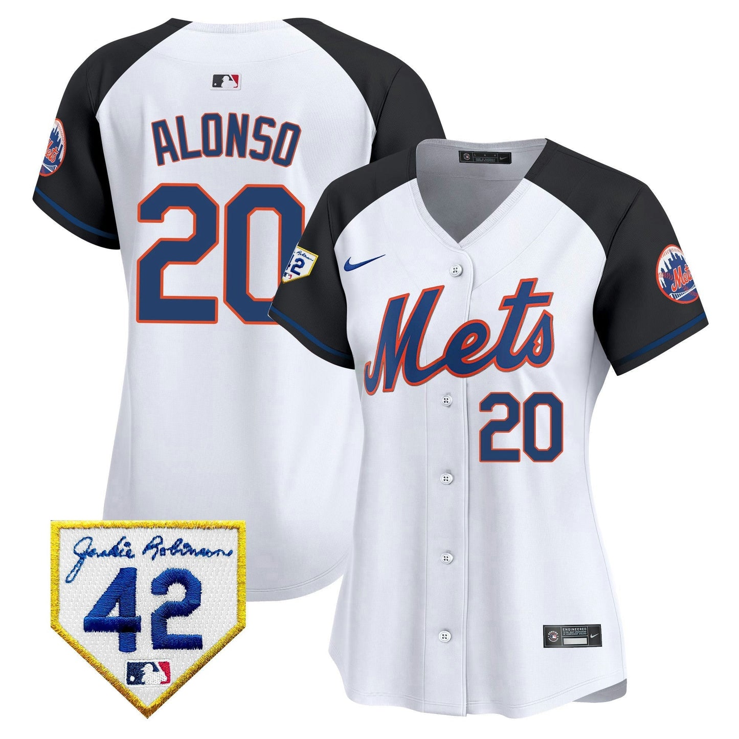 Camisa MLB New York Mets Women’s New York 2024 Jackie Robinson Patch Vapor Premier Limited Jersey