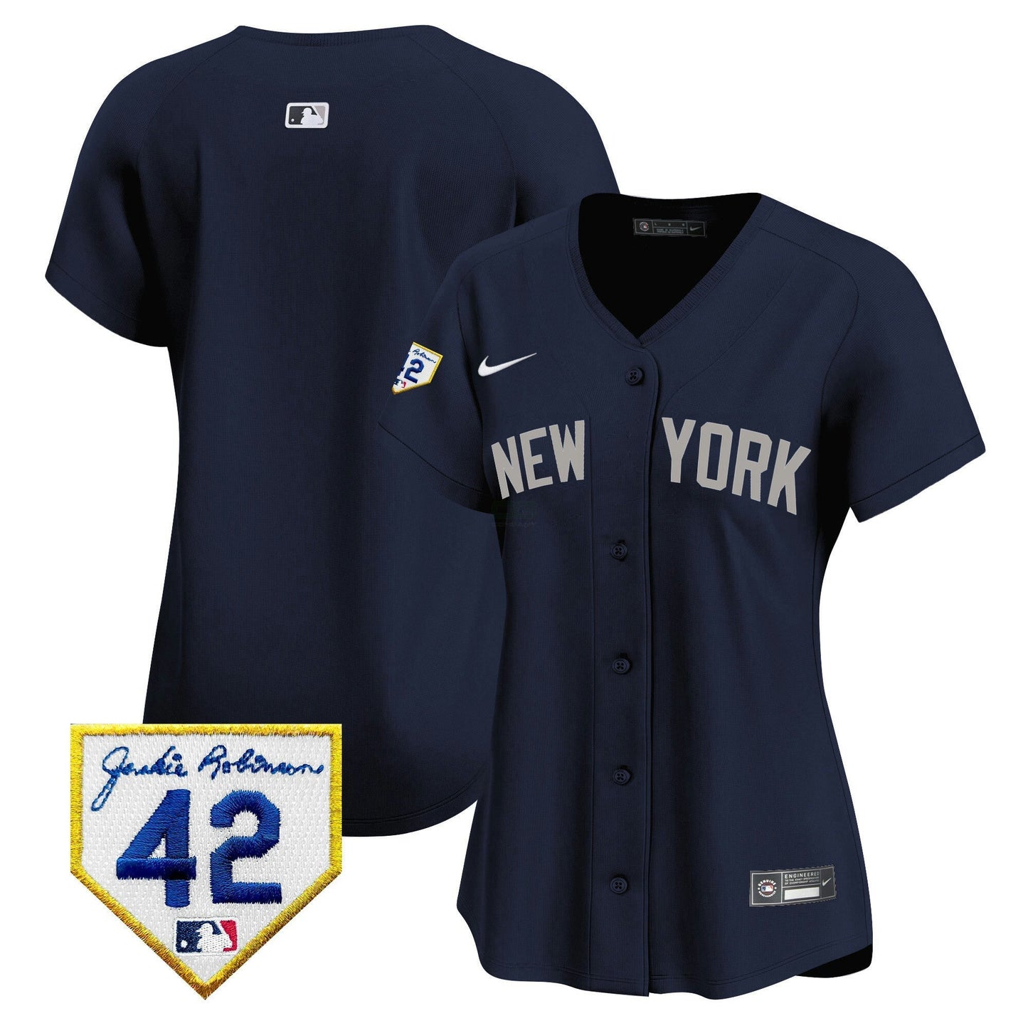 Camisa MLB New York Yankees Women’s New York 2024 Jackie Robinson Patch Vapor Premier Limited Jersey