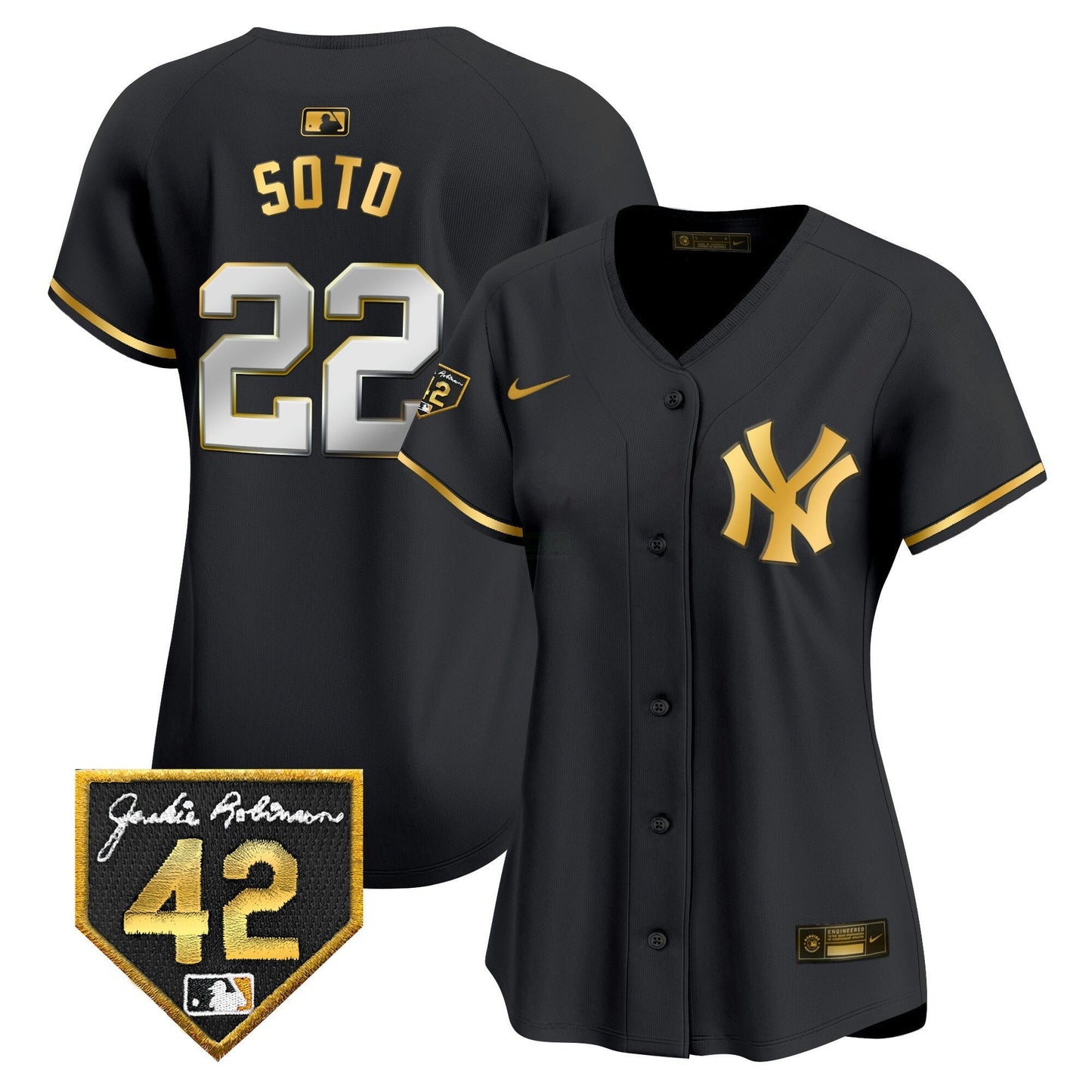 Camisa MLB New York Yankees Women’s New York 2024 Jackie Robinson Patch Vapor Premier Limited Jersey
