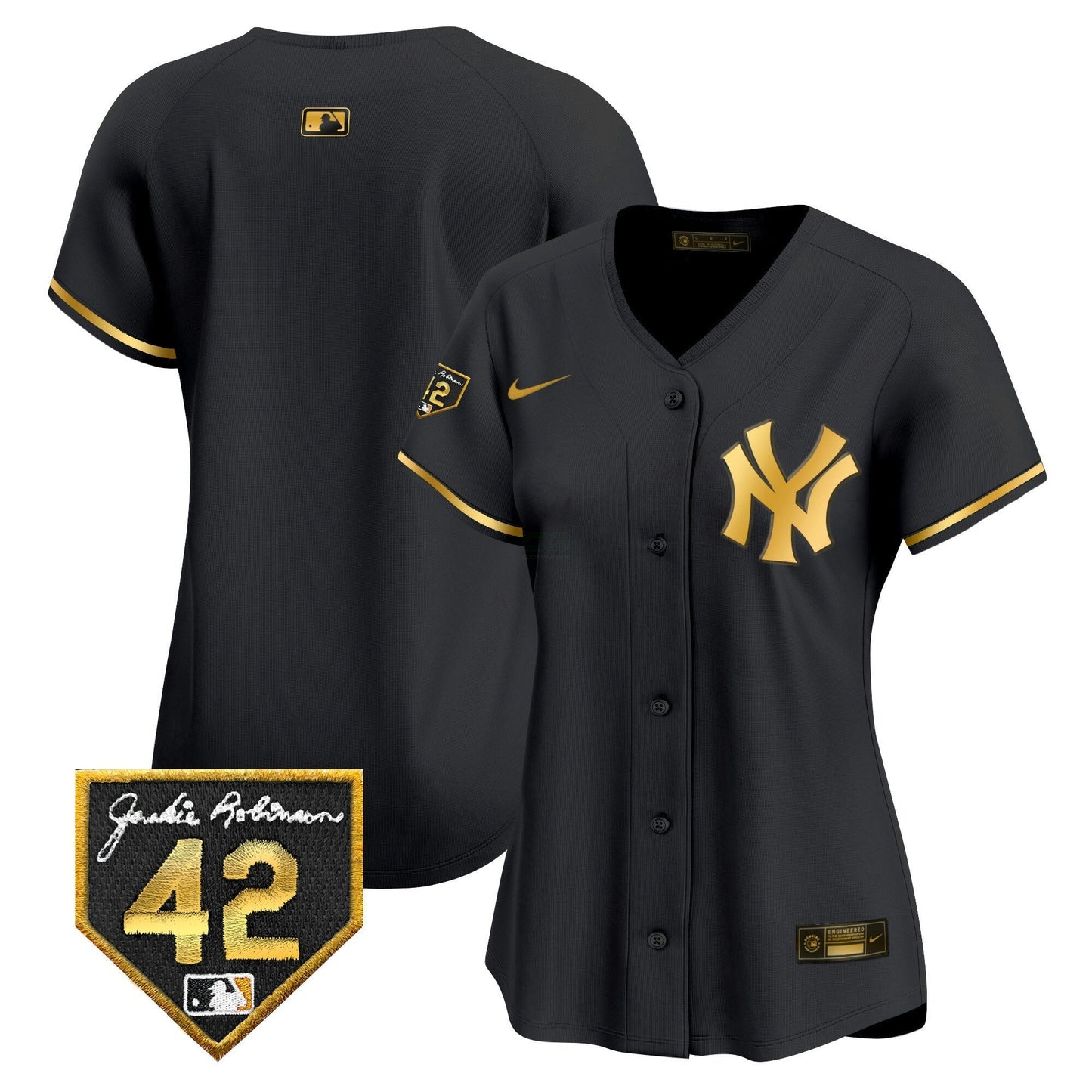 Camisa MLB New York Yankees Women’s New York 2024 Jackie Robinson Patch Vapor Premier Limited Jersey