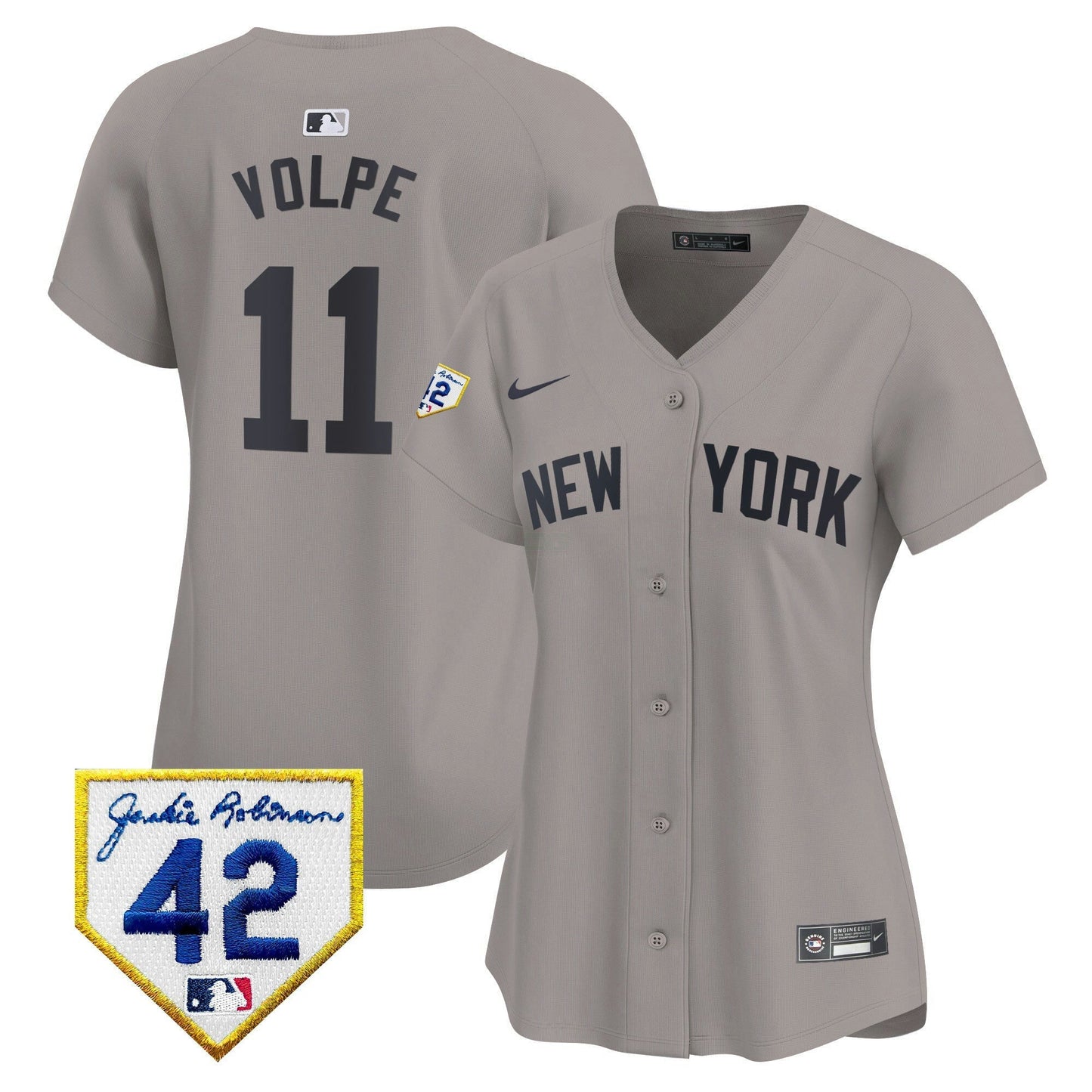 Camisa MLB New York Yankees Women’s New York 2024 Jackie Robinson Patch Vapor Premier Limited Jersey