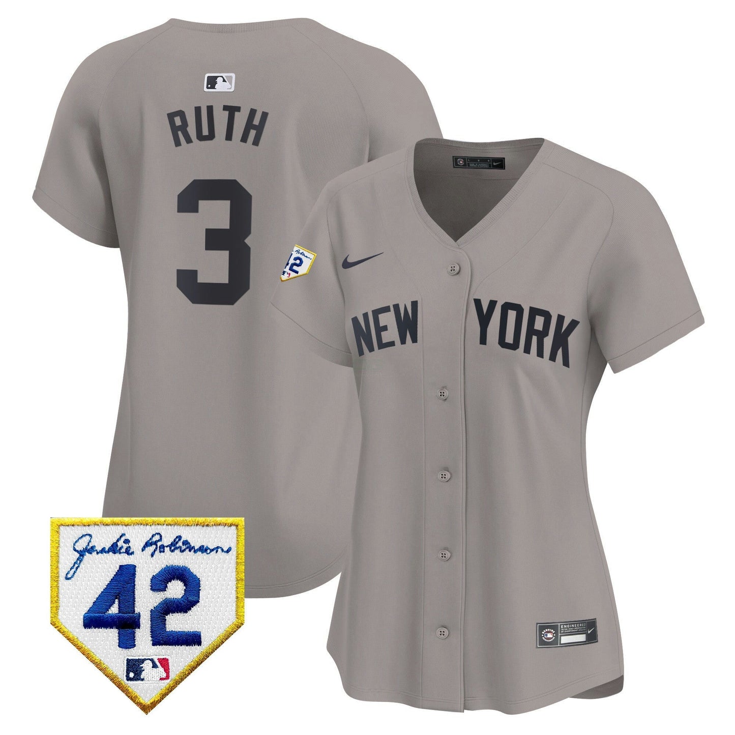 Camisa MLB New York Yankees Women’s New York 2024 Jackie Robinson Patch Vapor Premier Limited Jersey