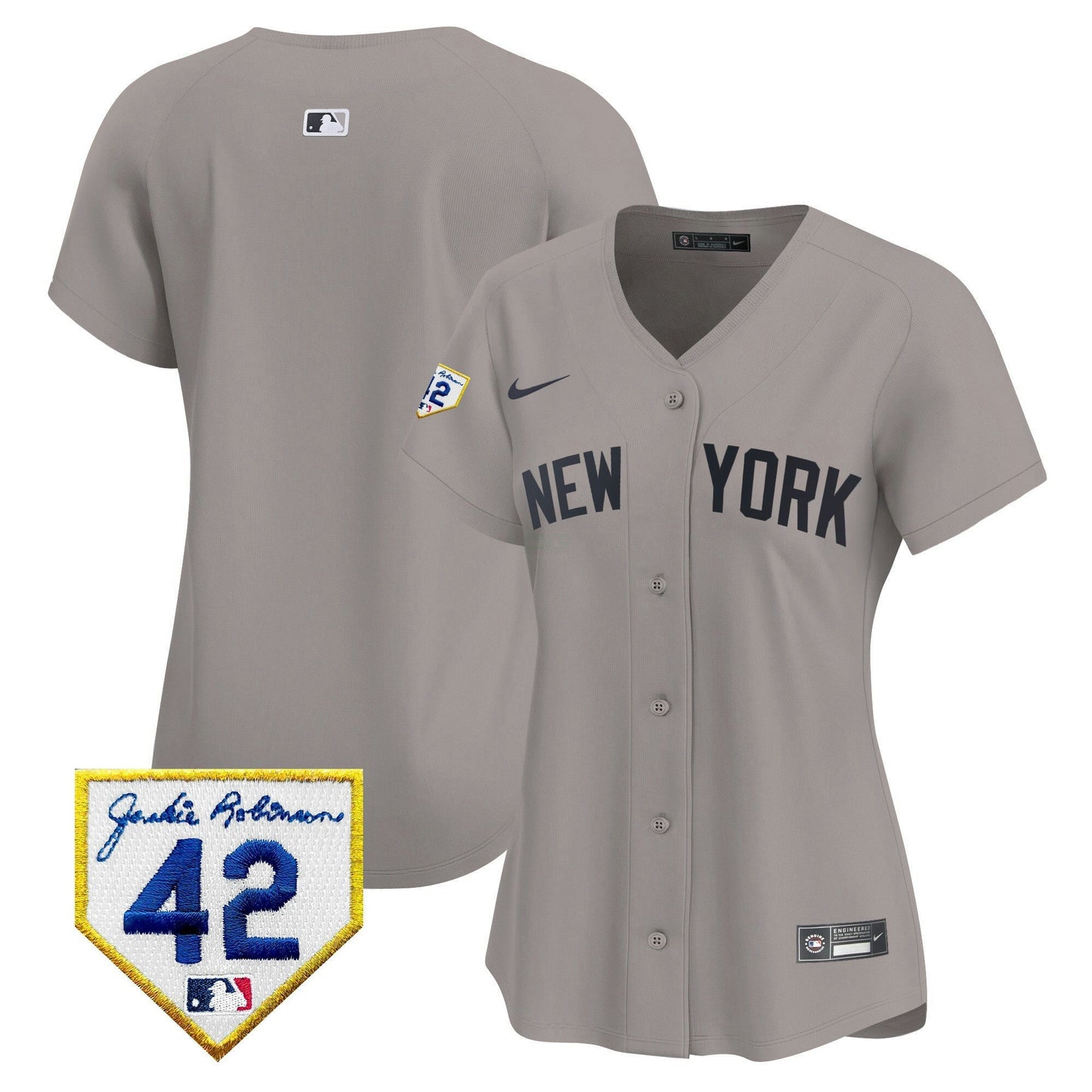 Camisa MLB New York Yankees Women’s New York 2024 Jackie Robinson Patch Vapor Premier Limited Jersey