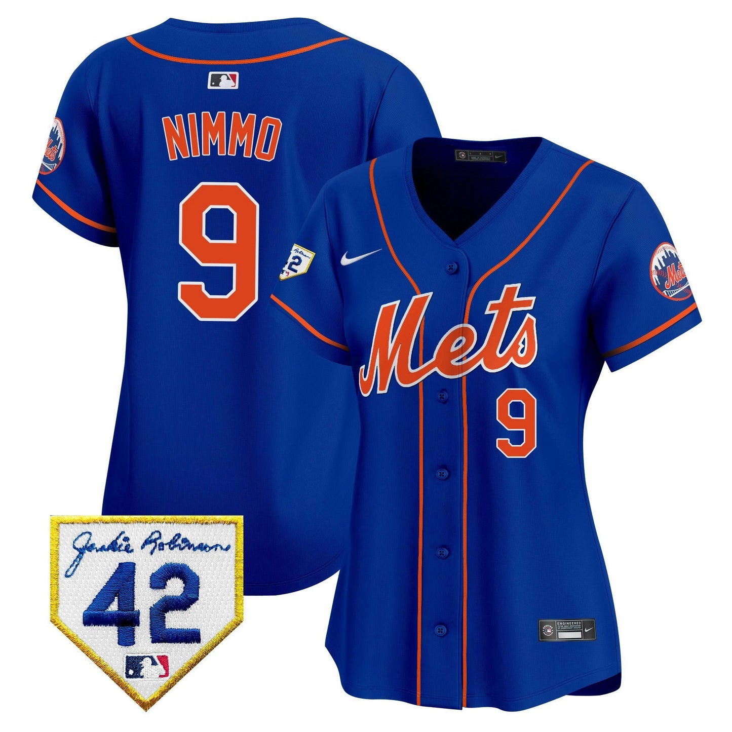 Camisa MLB New York Mets Women’s New York 2024 Jackie Robinson Patch Vapor Premier Limited Jersey
