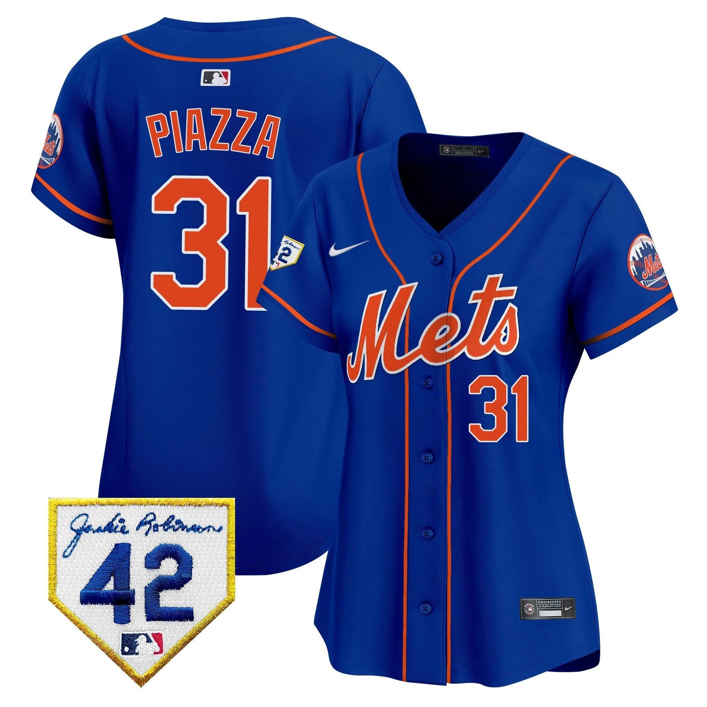 Camisa MLB New York Mets Women’s New York 2024 Jackie Robinson Patch Vapor Premier Limited Jersey