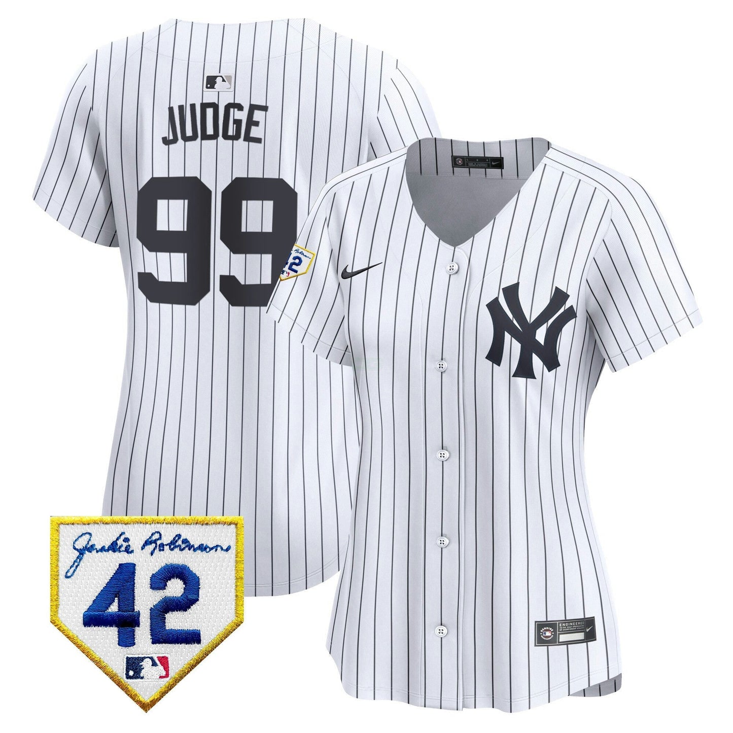 Camisa MLB New York Yankees Women’s New York 2024 Jackie Robinson Patch Vapor Premier Limited Jersey