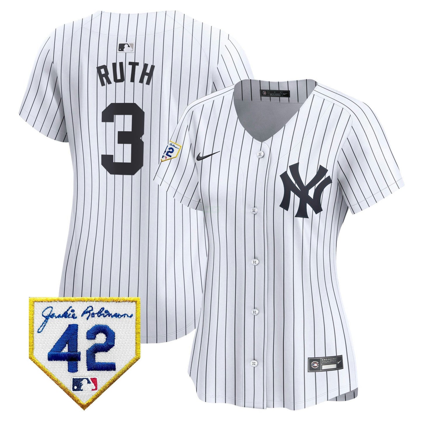 Camisa MLB New York Yankees Women’s New York 2024 Jackie Robinson Patch Vapor Premier Limited Jersey