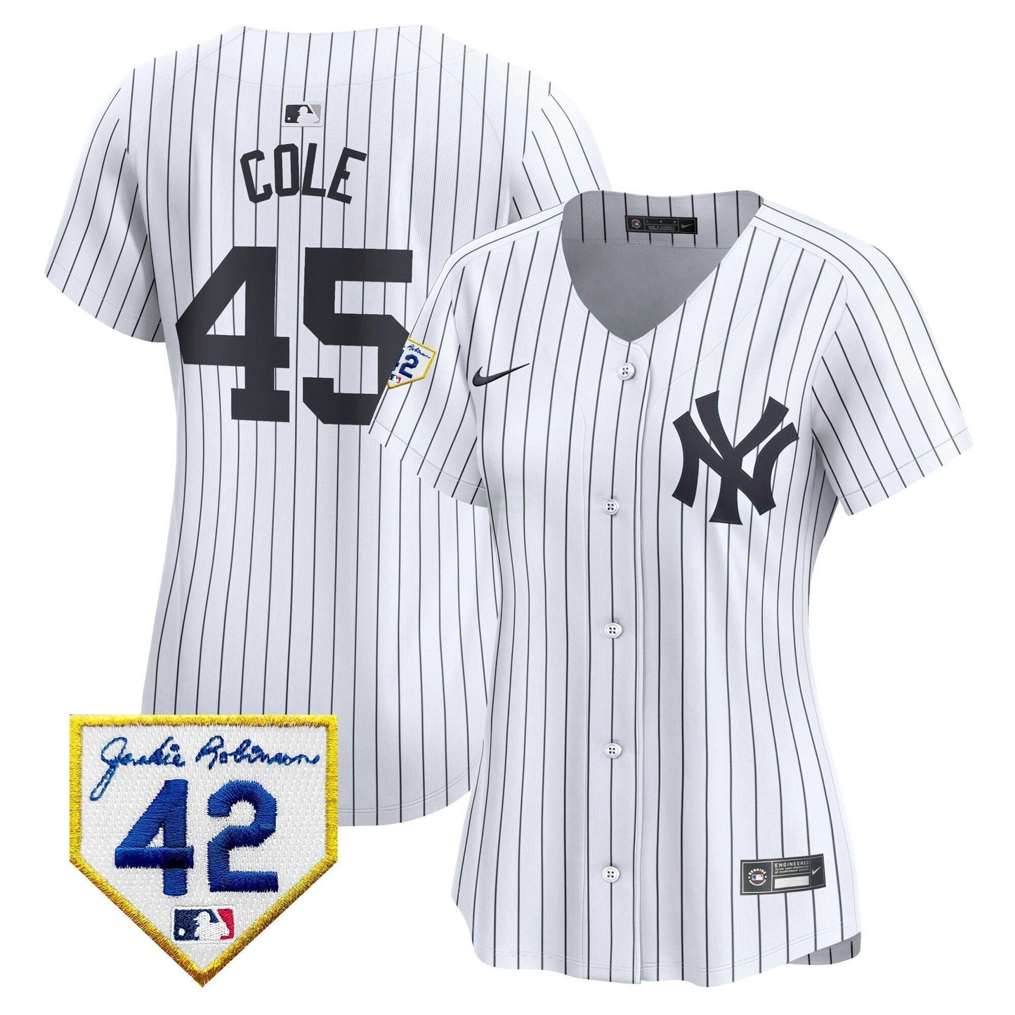 Camisa MLB New York Yankees Women’s New York 2024 Jackie Robinson Patch Vapor Premier Limited Jersey
