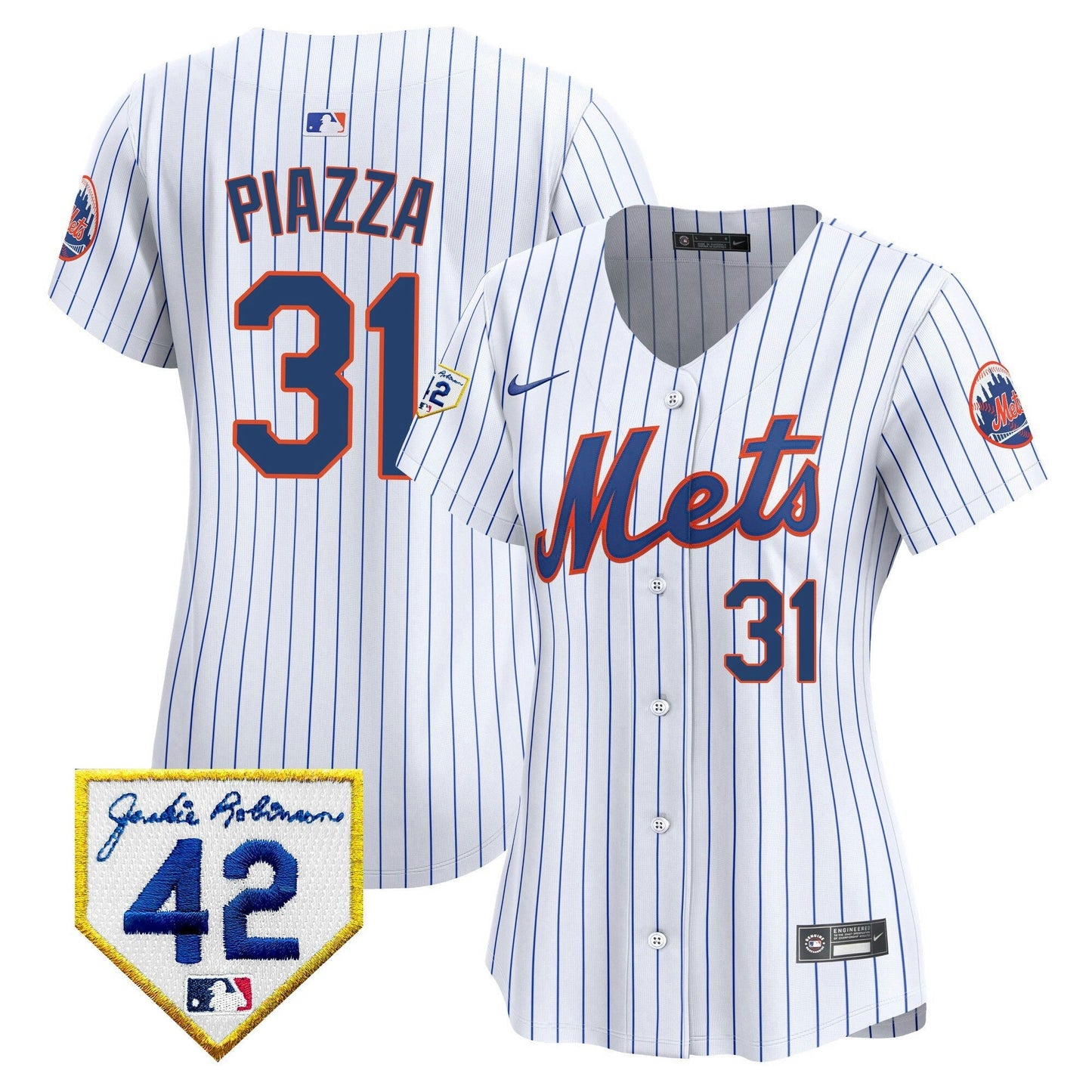 Camisa MLB New York Mets Women’s New York 2024 Jackie Robinson Patch Vapor Premier Limited Jersey