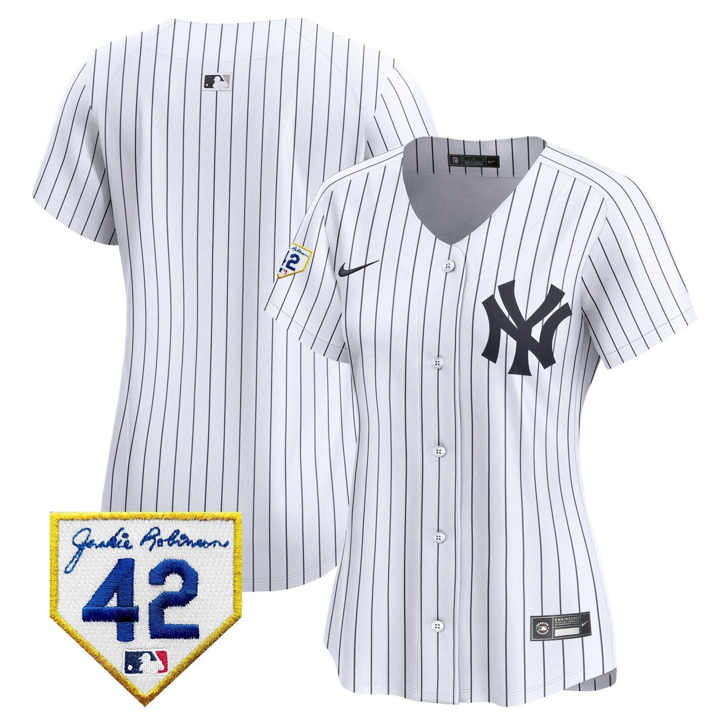 Camisa MLB New York Yankees Women’s New York 2024 Jackie Robinson Patch Vapor Premier Limited Jersey