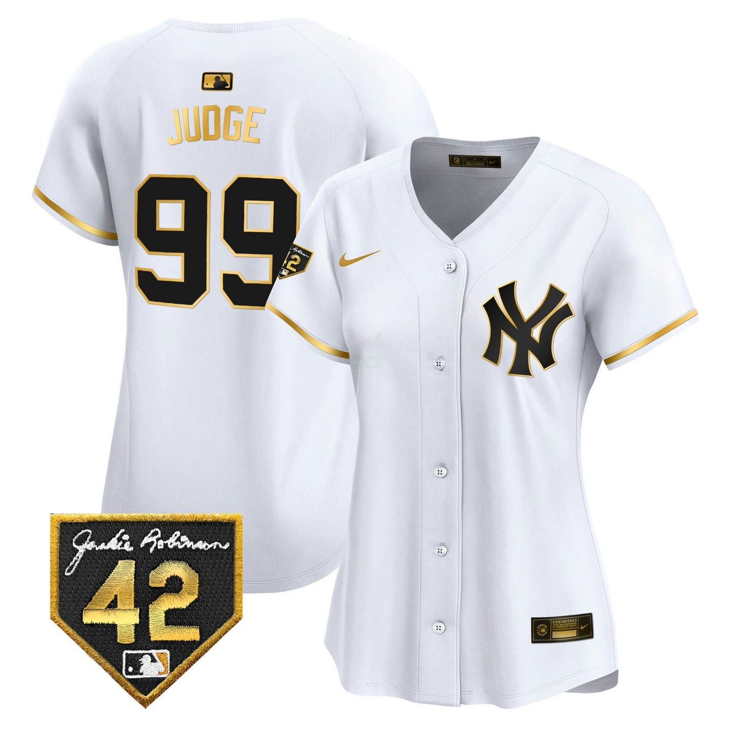Camisa MLB New York Yankees Women’s New York 2024 Jackie Robinson Patch Vapor Premier Limited Jersey