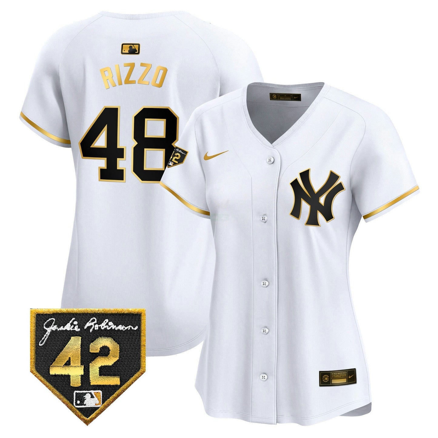 Camisa MLB New York Yankees Women’s New York 2024 Jackie Robinson Patch Vapor Premier Limited Jersey