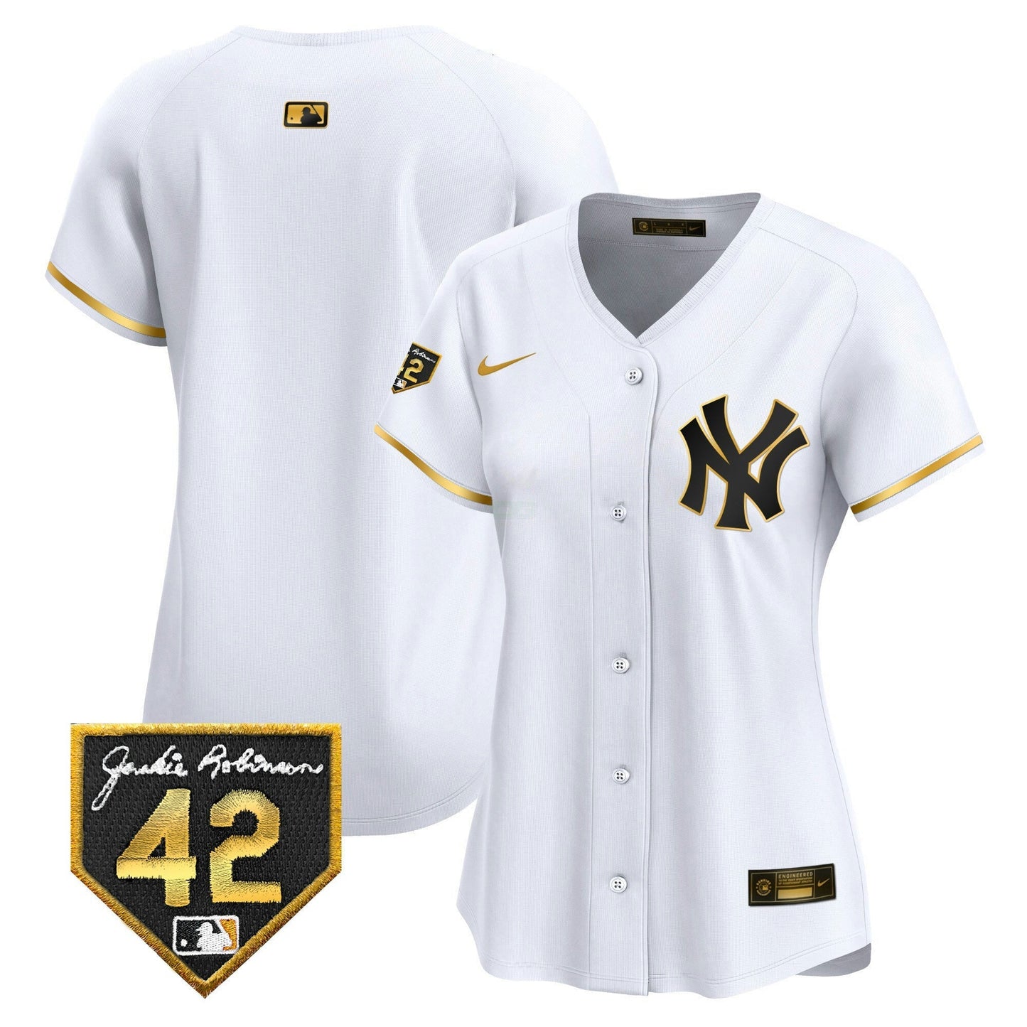 Camisa MLB New York Yankees Women’s New York 2024 Jackie Robinson Patch Vapor Premier Limited Jersey
