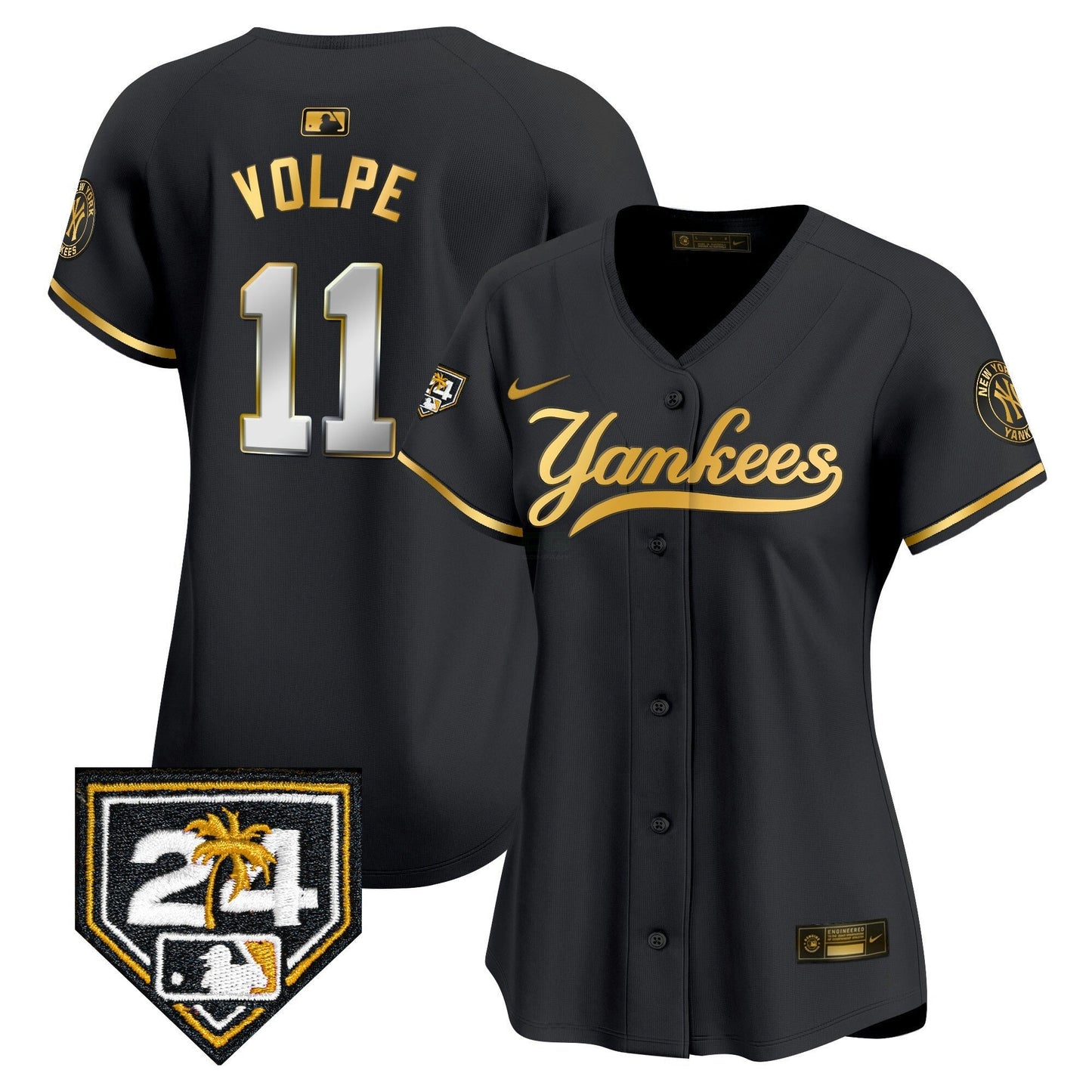 Camisa MLB Women’s New York 2024 Spring Training Patch Vapor Premier Limited Jersey V6