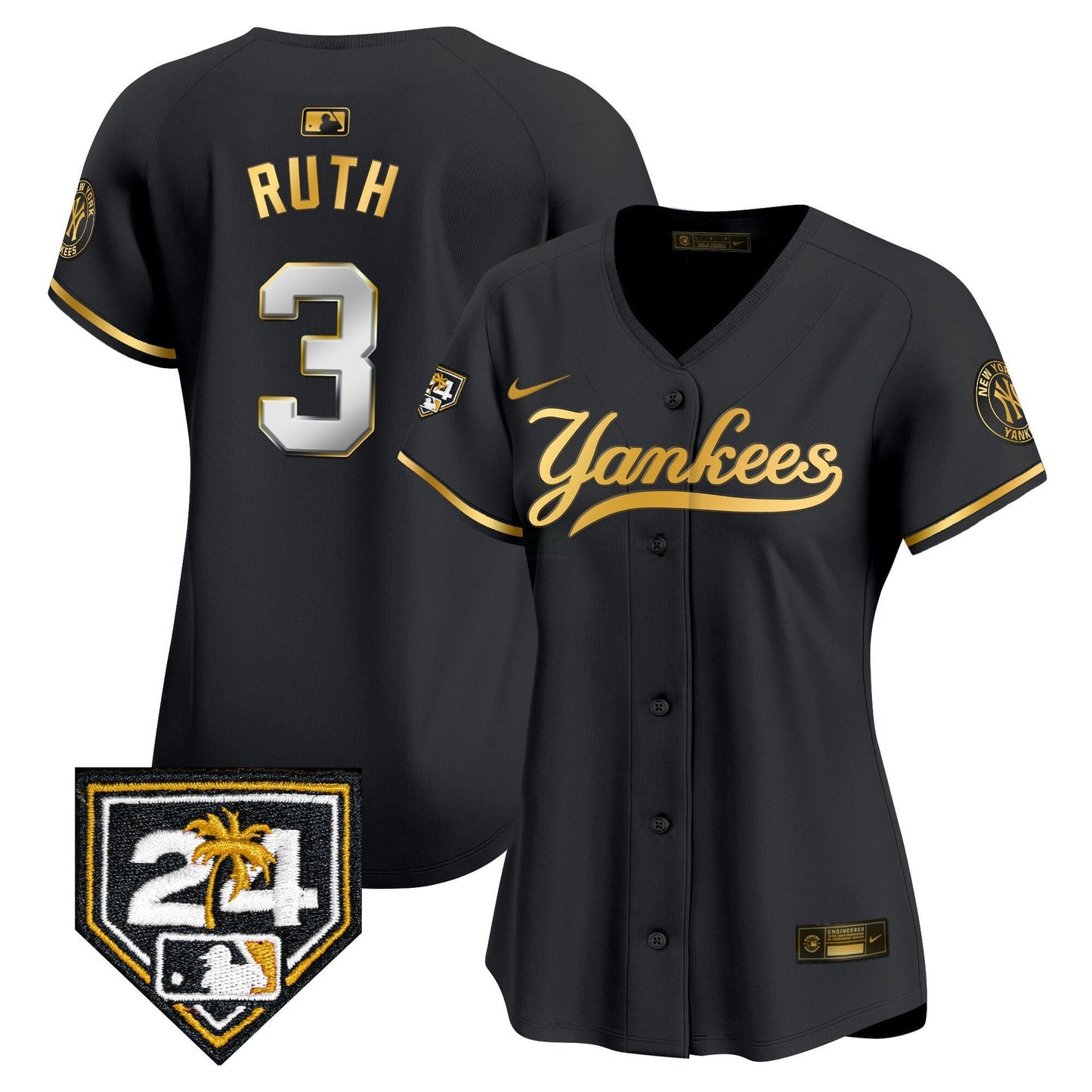Camisa MLB Women’s New York 2024 Spring Training Patch Vapor Premier Limited Jersey V6