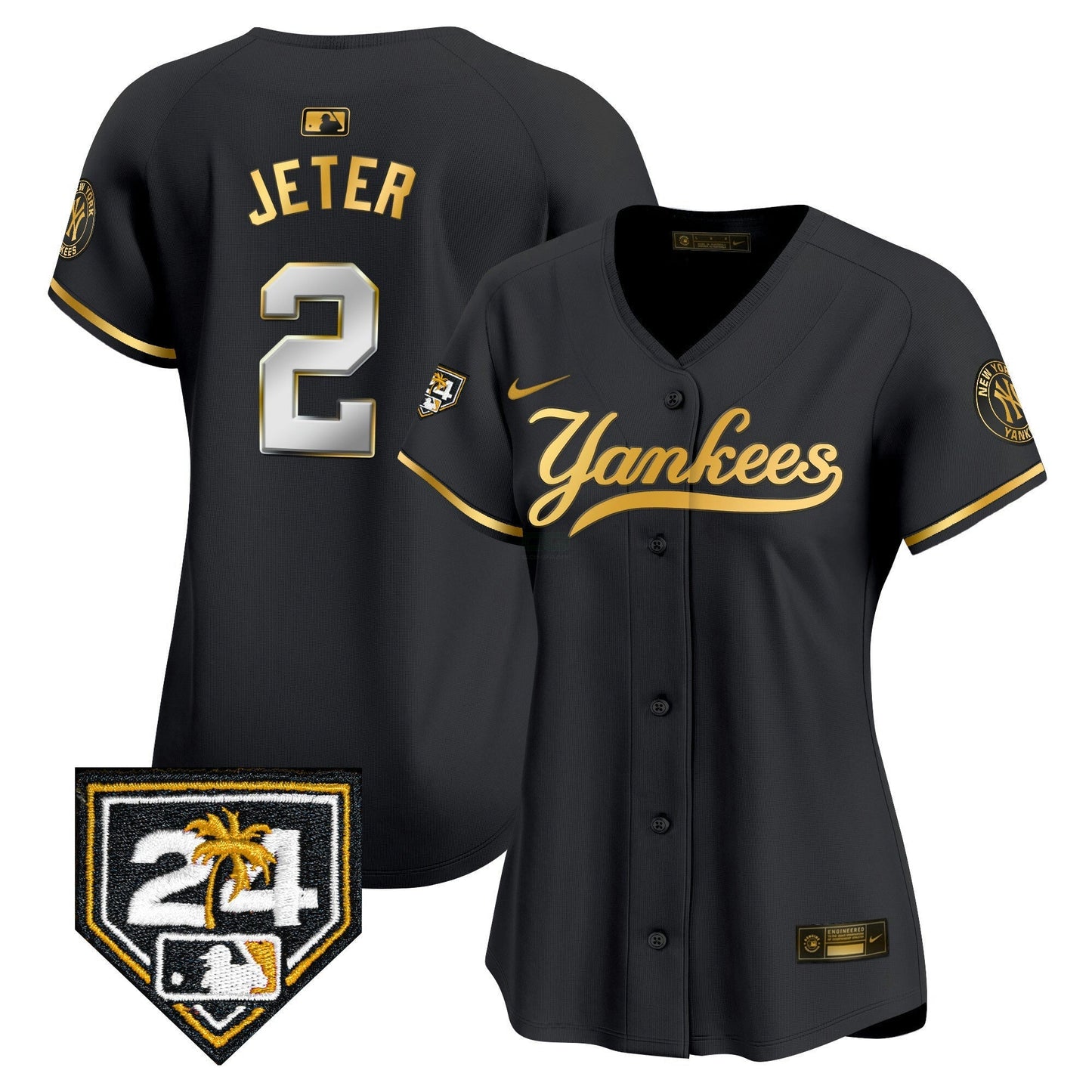 Camisa MLB Women’s New York 2024 Spring Training Patch Vapor Premier Limited Jersey V6