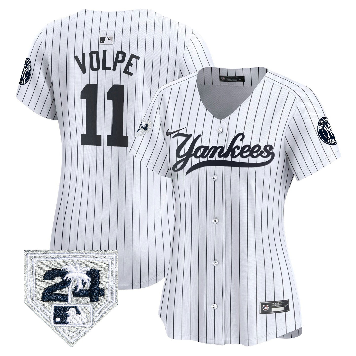 Camisa MLB Women’s New York 2024 Spring Training Patch Vapor Premier Limited Jersey V6