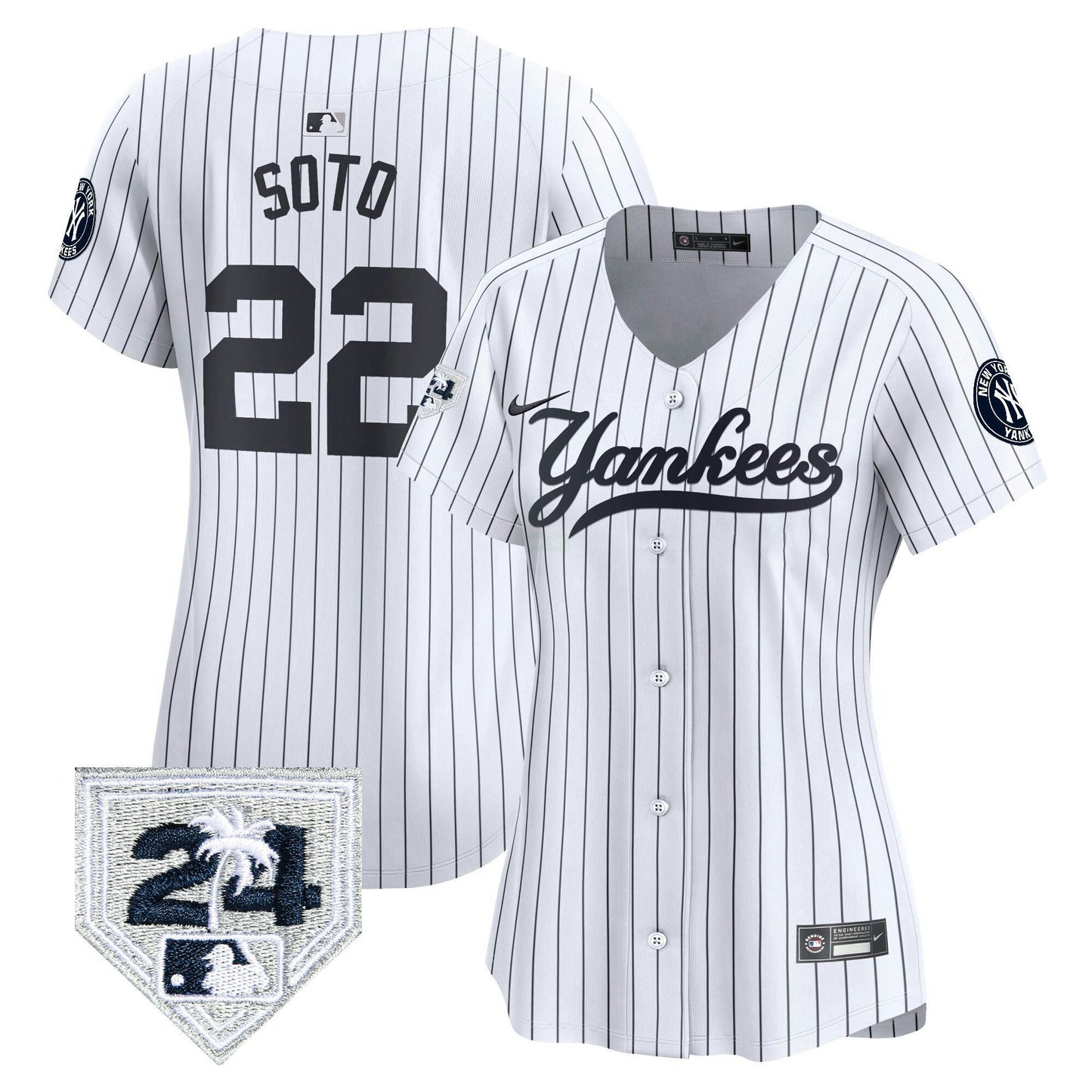 Camisa MLB Women’s New York 2024 Spring Training Patch Vapor Premier Limited Jersey V6