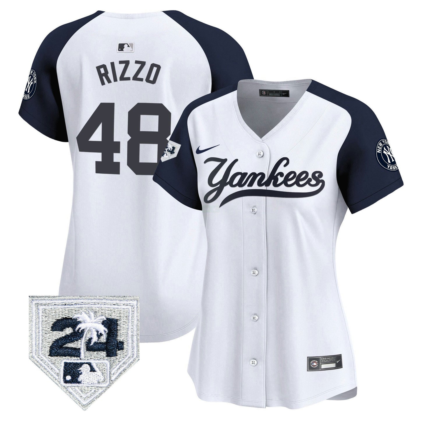 Camisa MLB Women’s New York 2024 Spring Training Patch Vapor Premier Limited Jersey V6