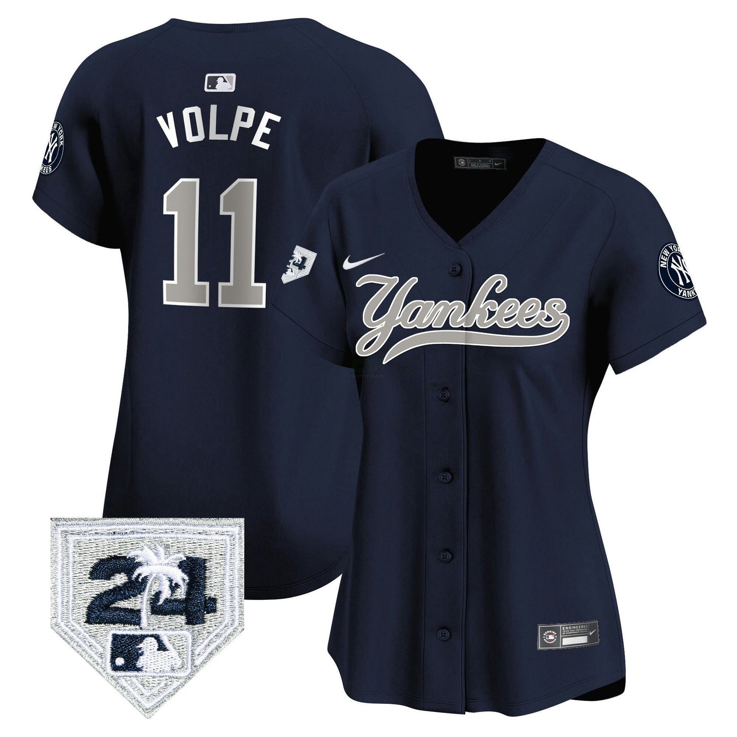 Camisa MLB Women’s New York 2024 Spring Training Patch Vapor Premier Limited Jersey V6