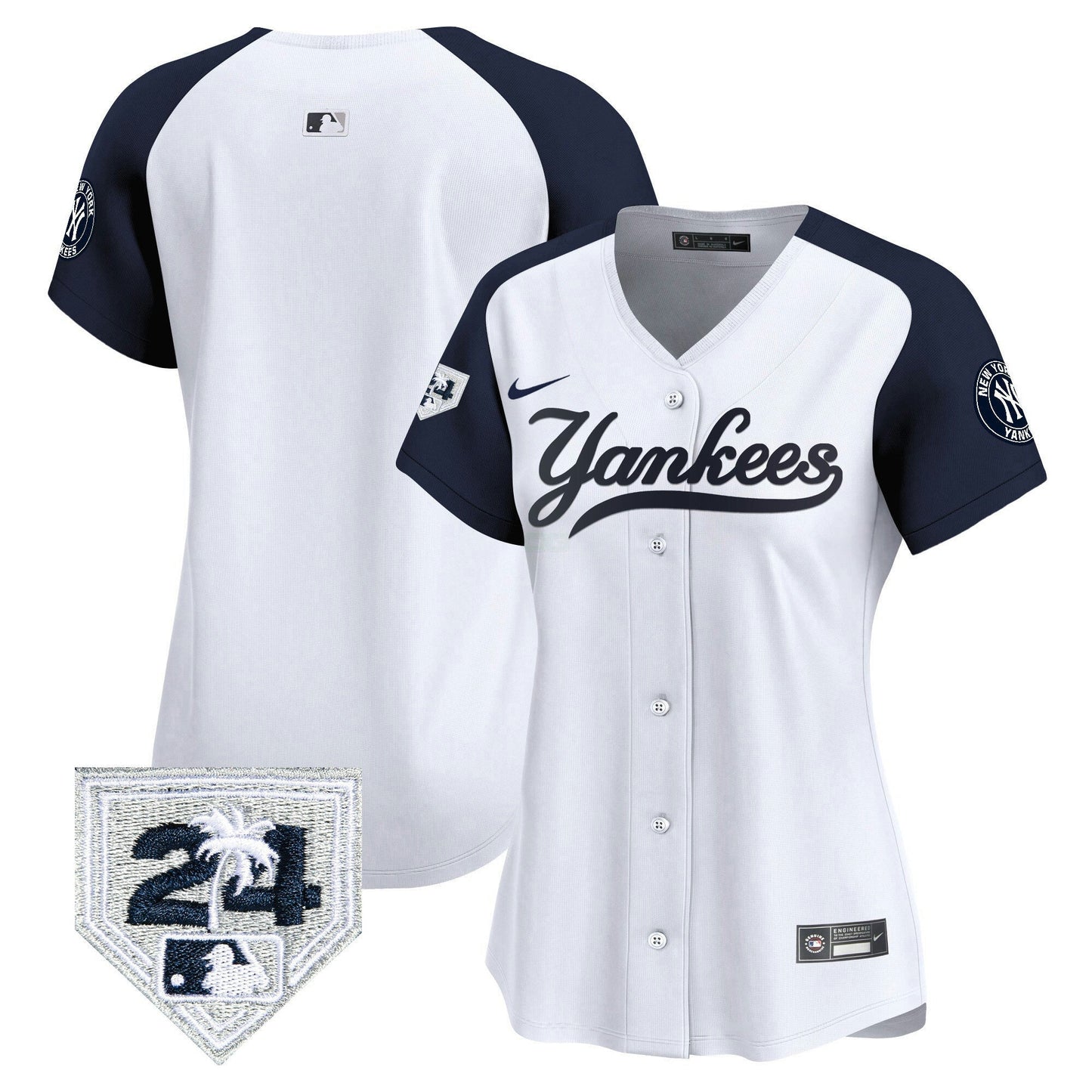 Camisa MLB Women’s New York 2024 Spring Training Patch Vapor Premier Limited Jersey V6