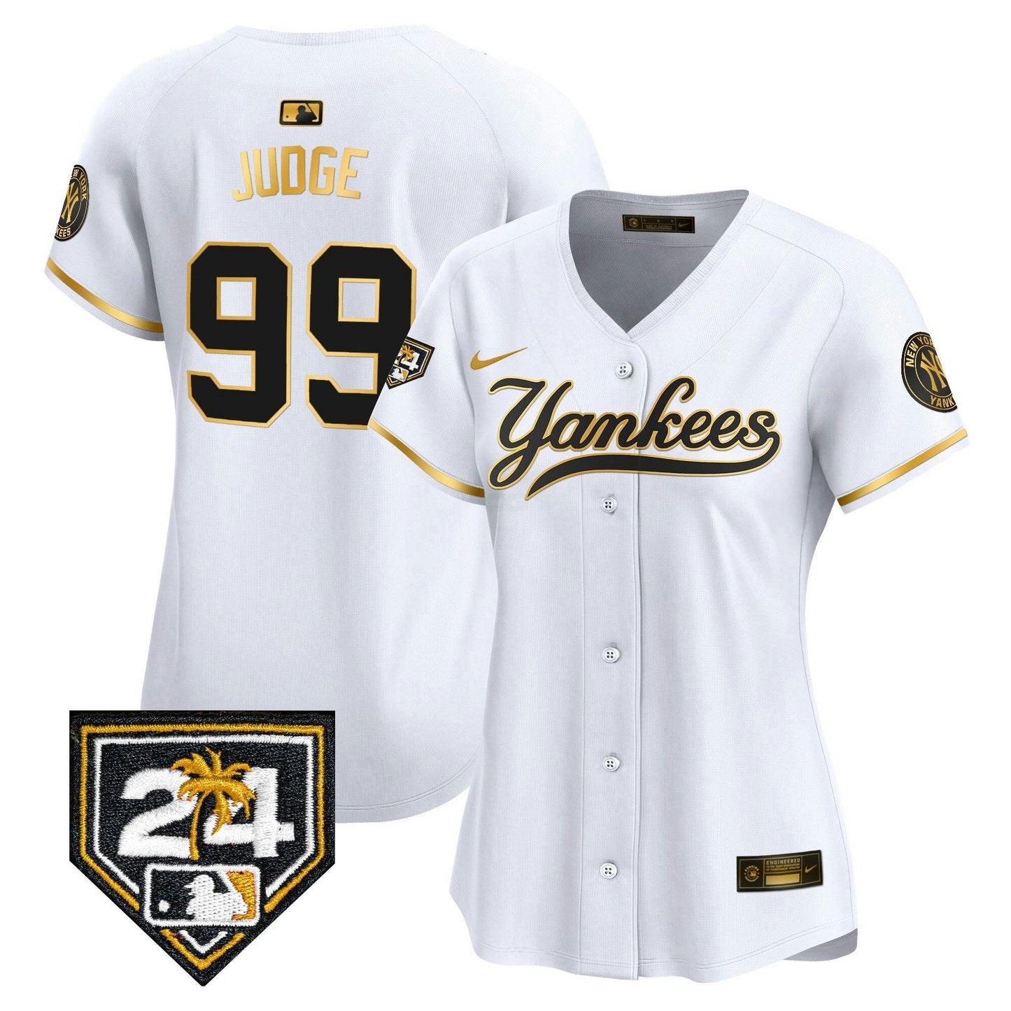 Camisa MLB Women’s New York 2024 Spring Training Patch Vapor Premier Limited Jersey V6