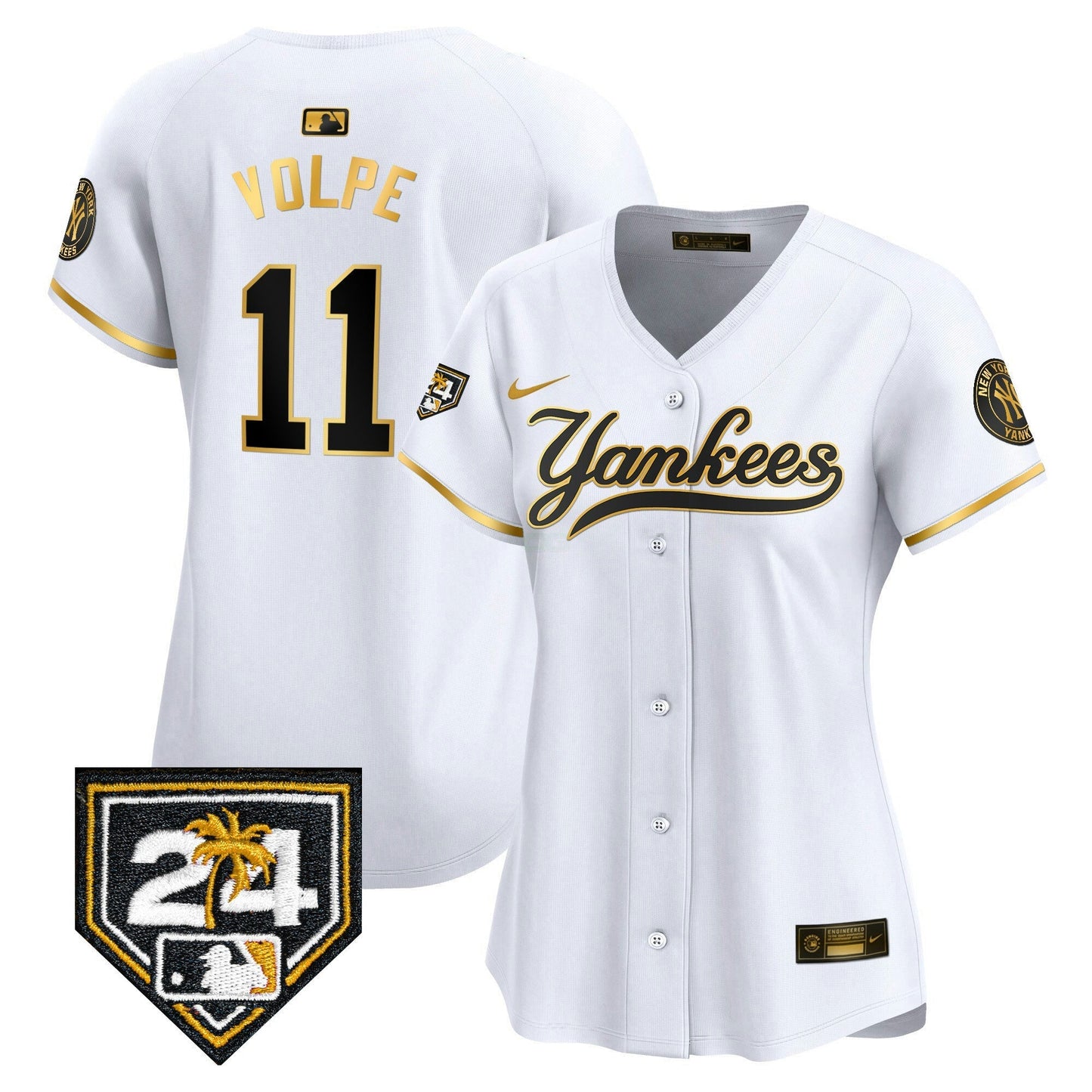 Camisa MLB Women’s New York 2024 Spring Training Patch Vapor Premier Limited Jersey V6