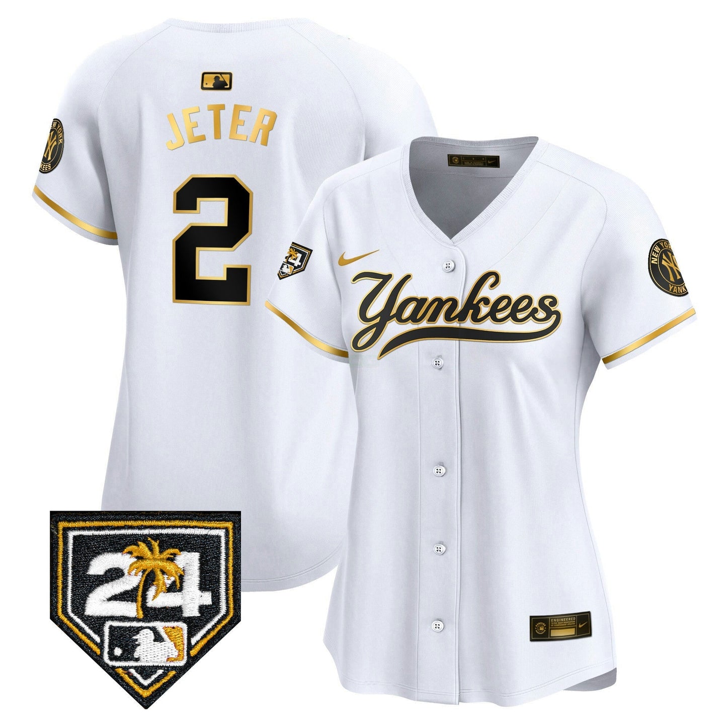 Camisa MLB Women’s New York 2024 Spring Training Patch Vapor Premier Limited Jersey V6