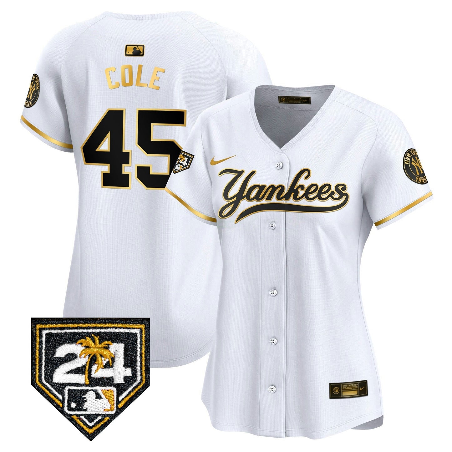 Camisa MLB Women’s New York 2024 Spring Training Patch Vapor Premier Limited Jersey V6