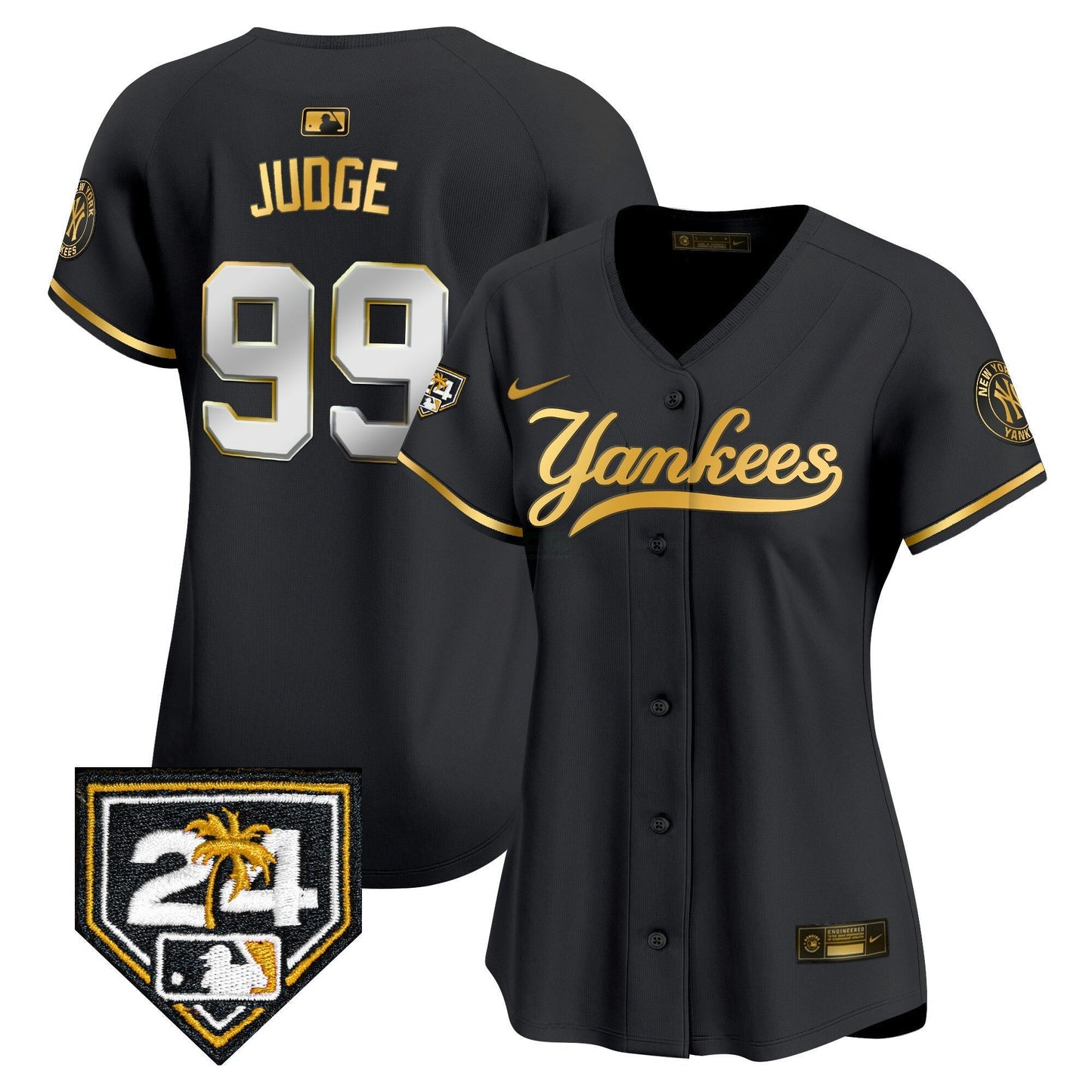 Camisa MLB Women’s New York 2024 Spring Training Patch Vapor Premier Limited Jersey V6