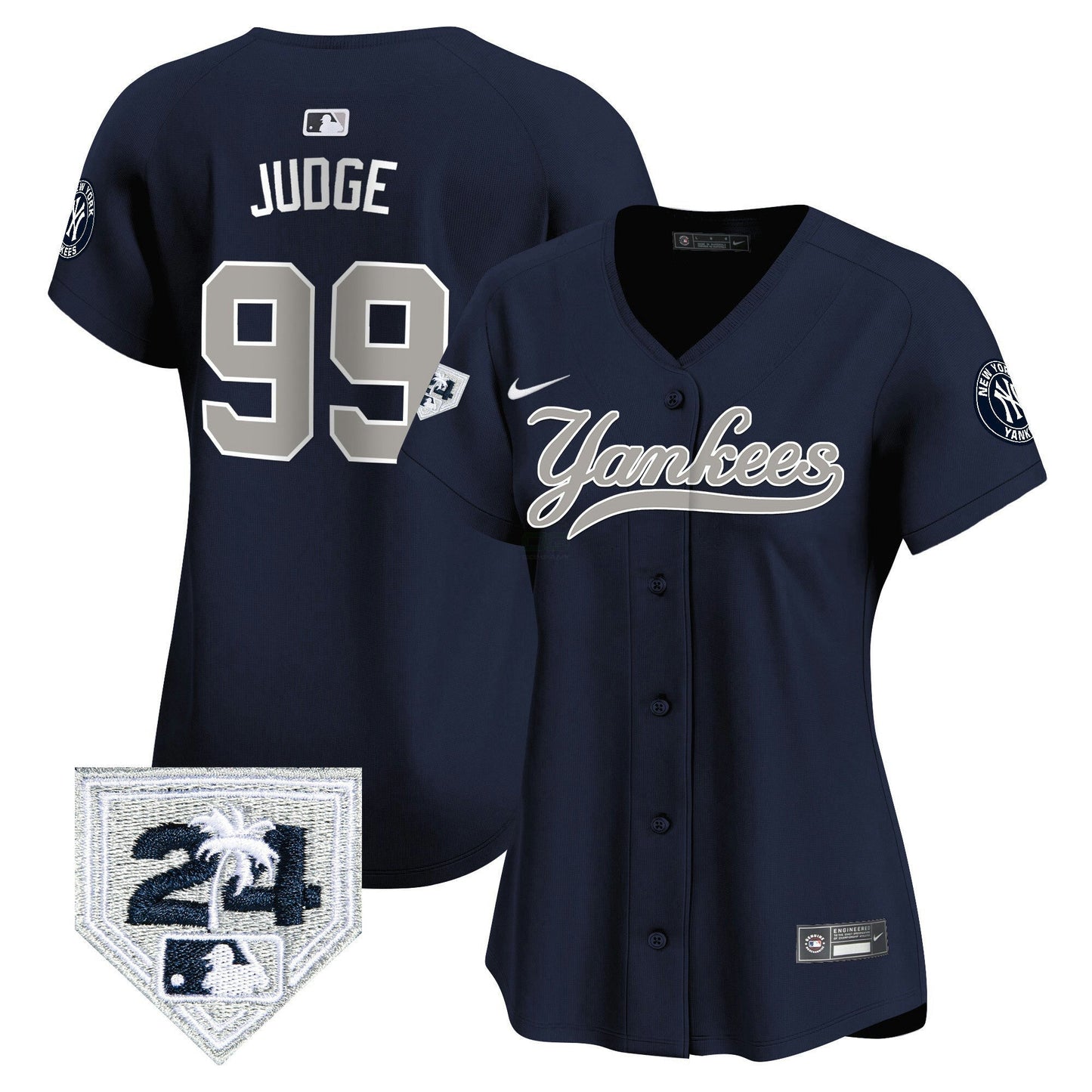 Camisa MLB Women’s New York 2024 Spring Training Patch Vapor Premier Limited Jersey V6