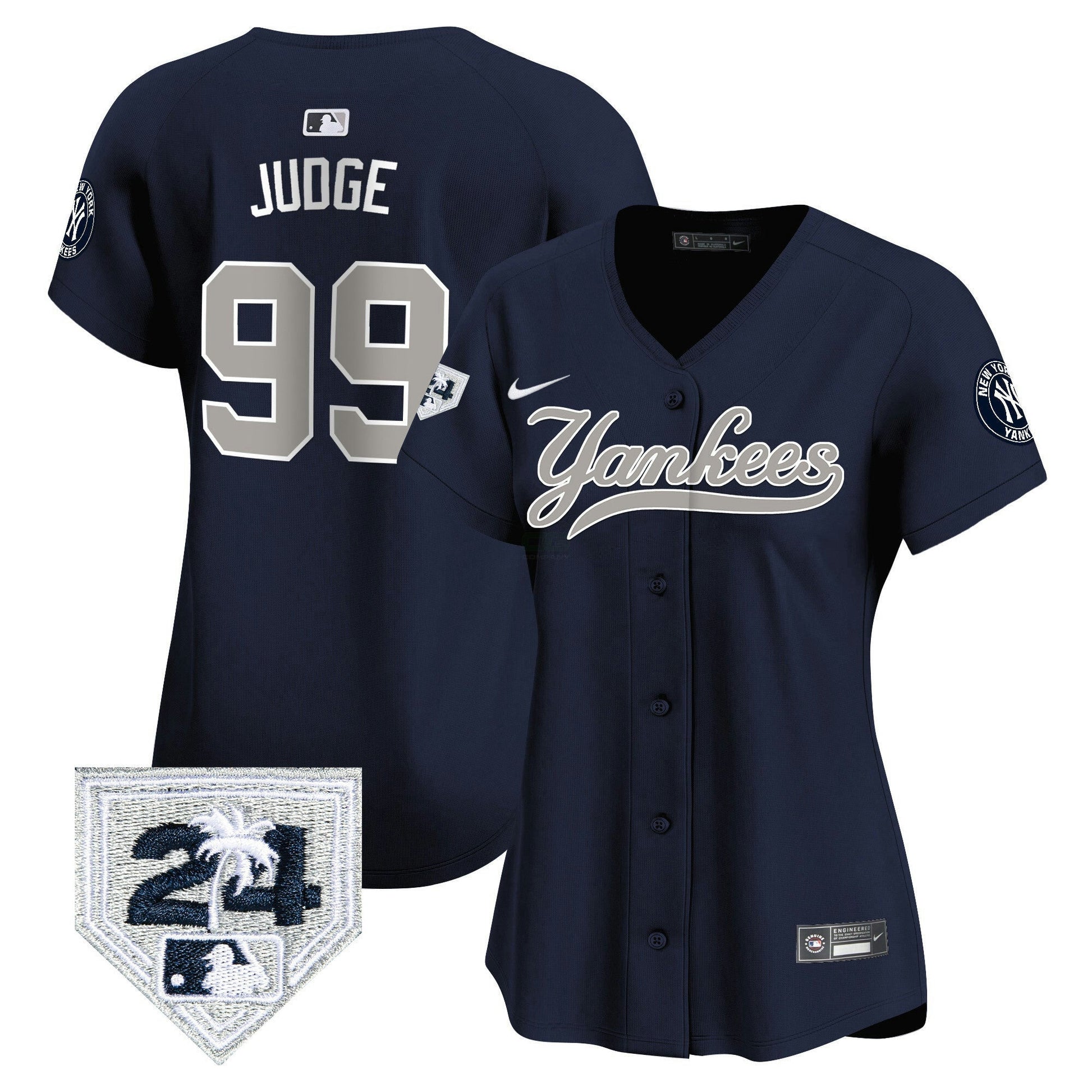 Camisa MLB Women’s New York 2024 Spring Training Patch Vapor Premier Limited Jersey V6