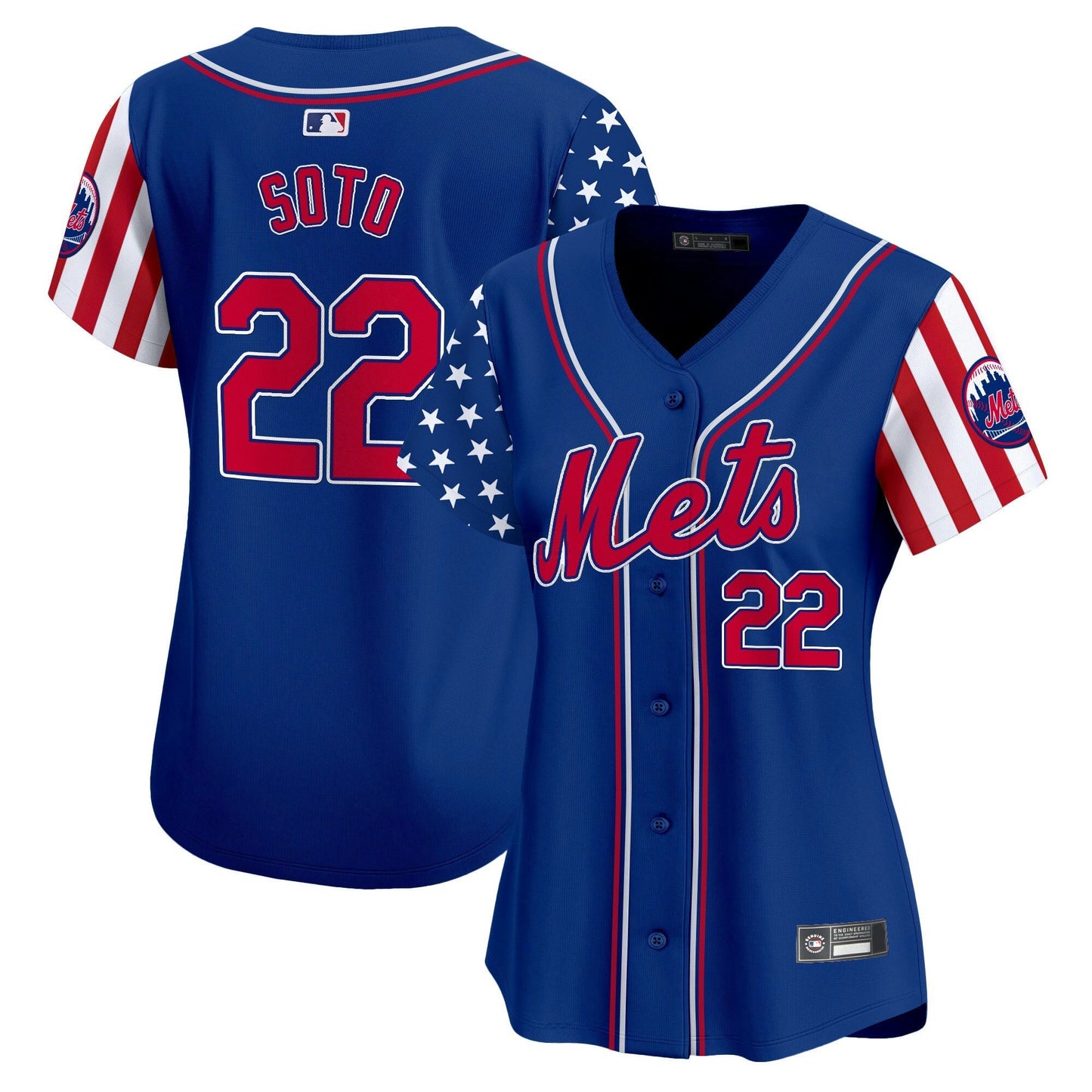 Camisa MLB New York Mets Women’s New York 2025 Independence Day Vapor Premier Limited Jersey