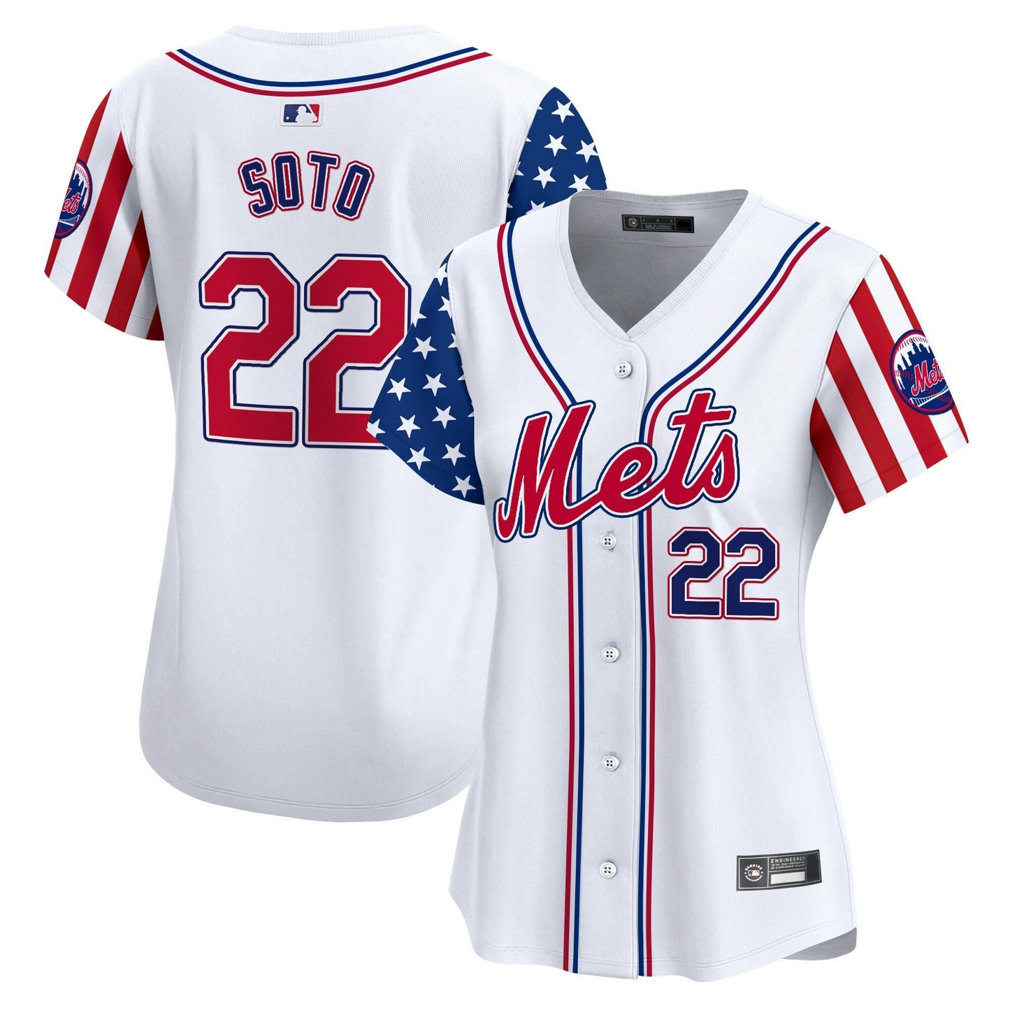 Camisa MLB New York Mets Women’s New York 2025 Independence Day Vapor Premier Limited Jersey