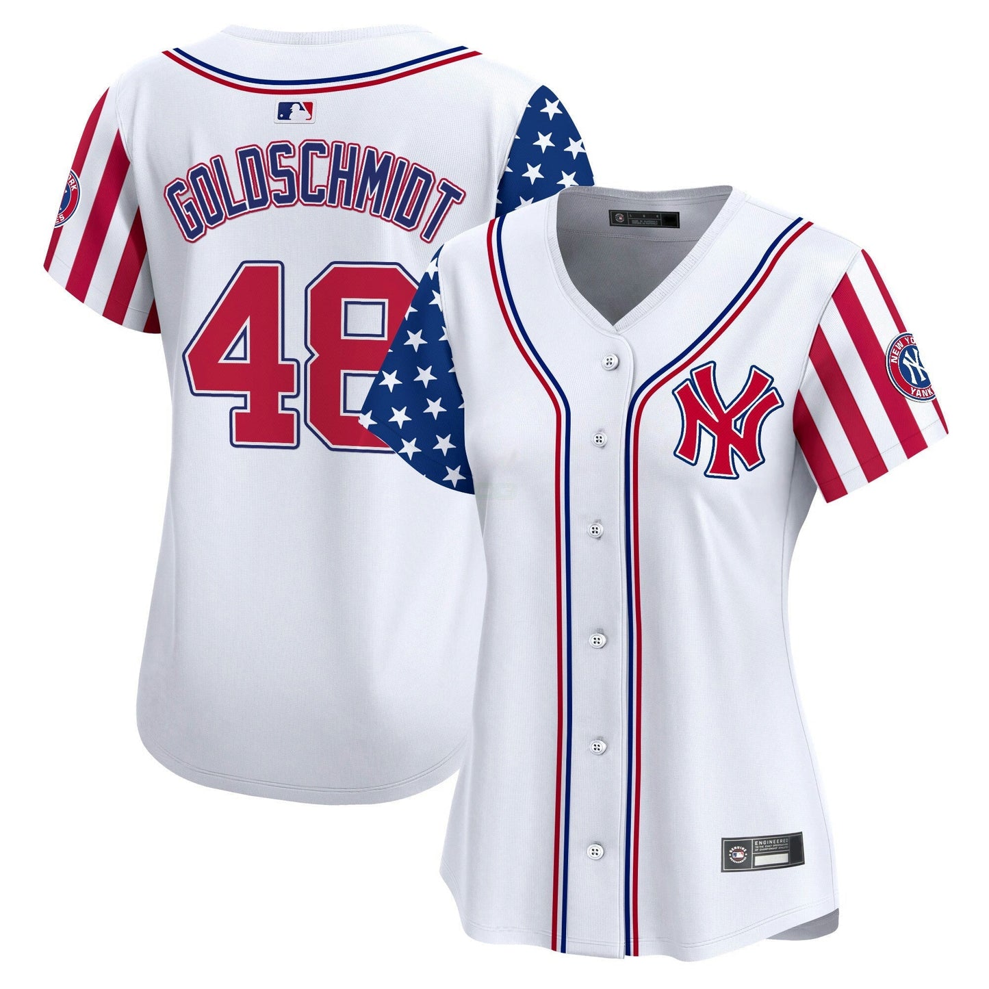Camisa MLB New York Yankees Women’s New York 2025 Independence Day Vapor Premier Limited Jersey