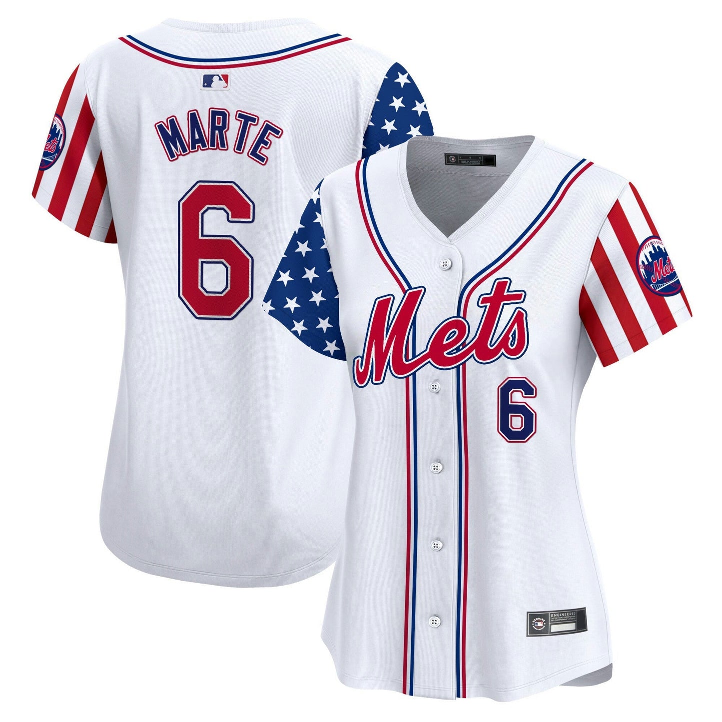 Camisa MLB New York Mets Women’s New York 2025 Independence Day Vapor Premier Limited Jersey