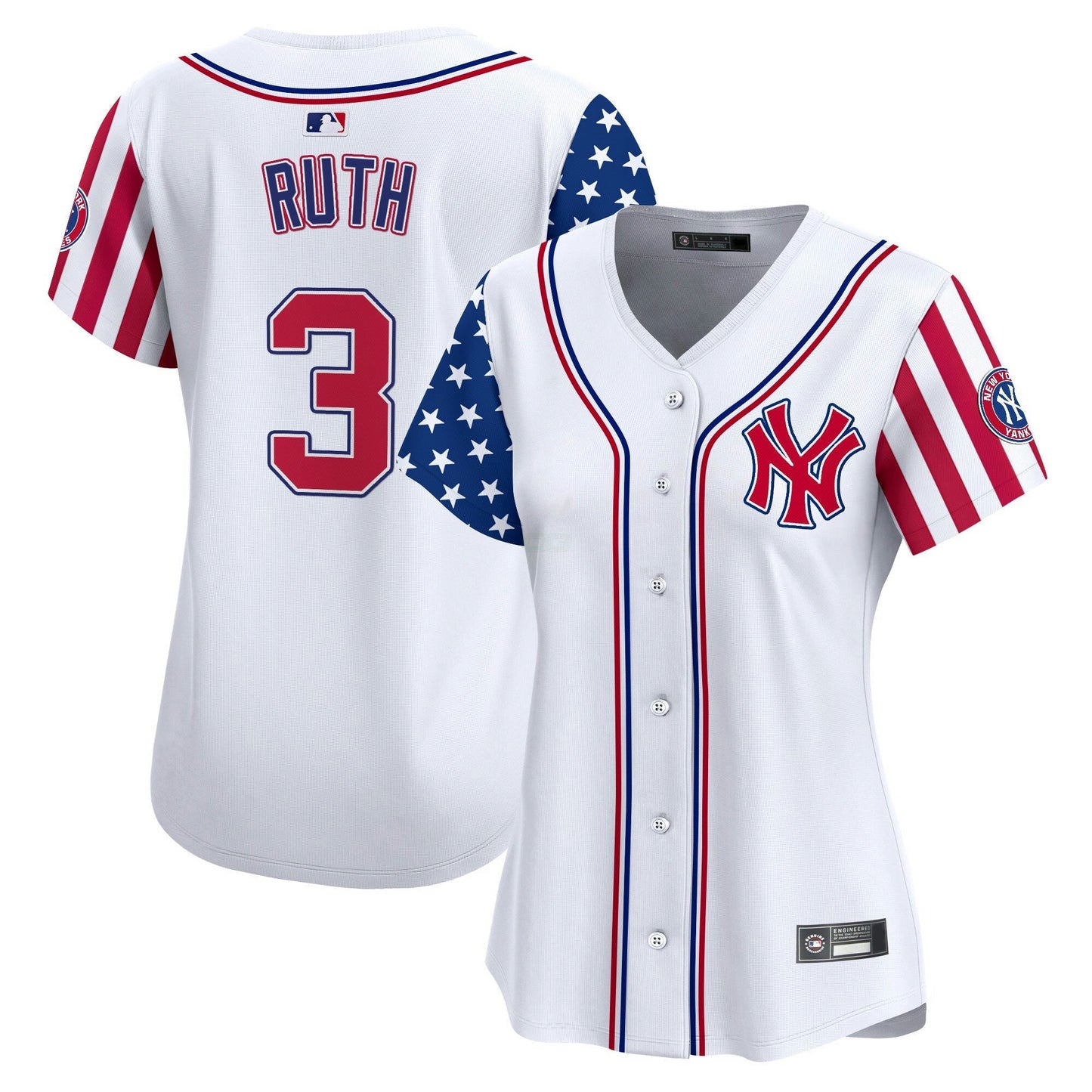 Camisa MLB New York Yankees Women’s New York 2025 Independence Day Vapor Premier Limited Jersey