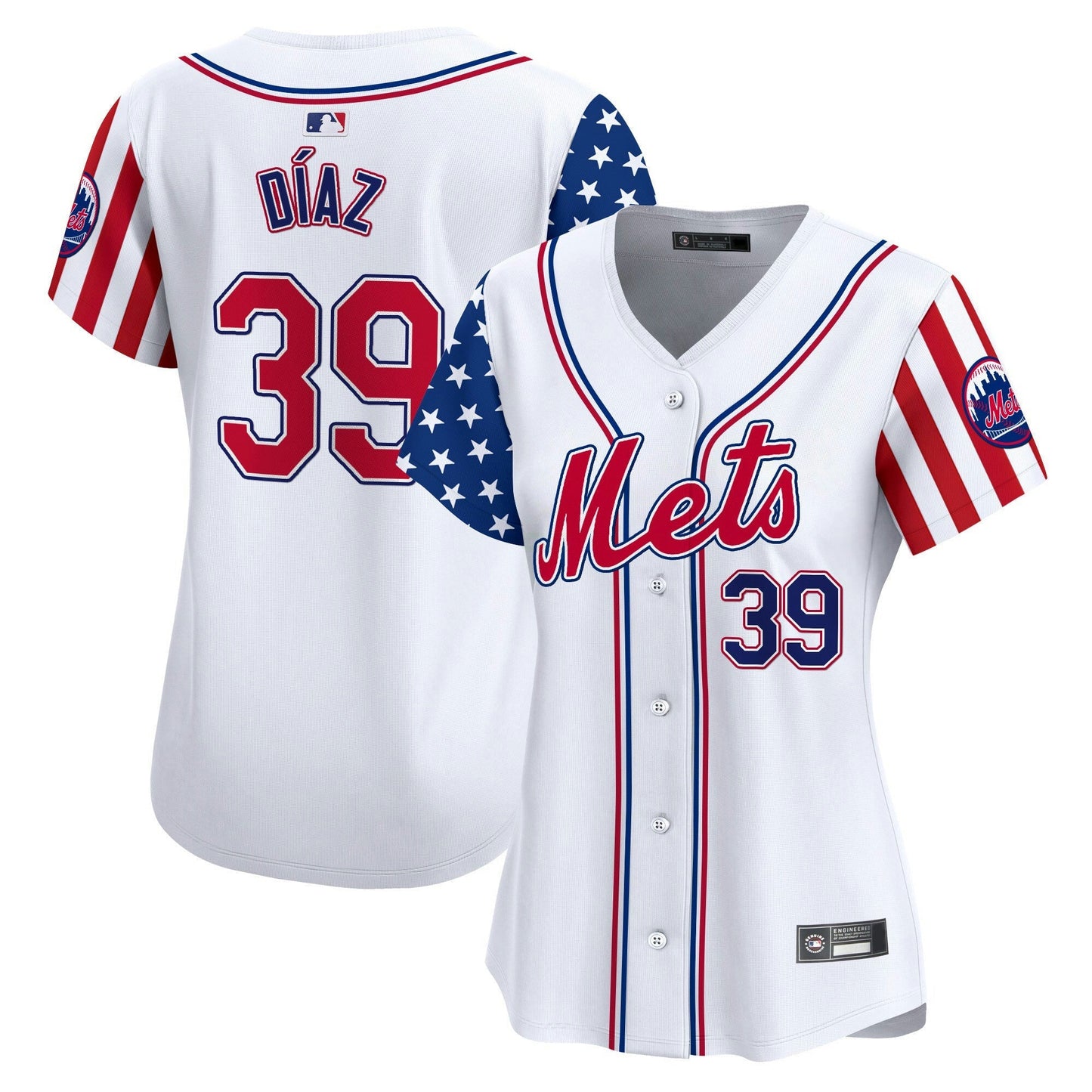 Camisa MLB New York Mets Women’s New York 2025 Independence Day Vapor Premier Limited Jersey
