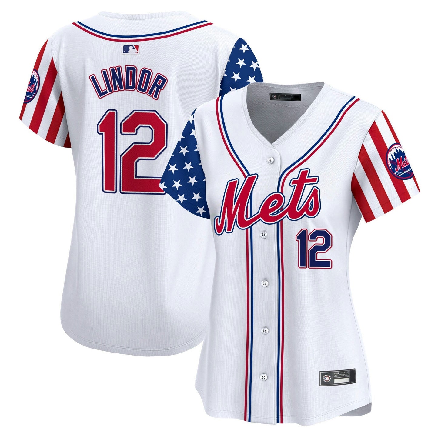 Camisa MLB New York Mets Women’s New York 2025 Independence Day Vapor Premier Limited Jersey