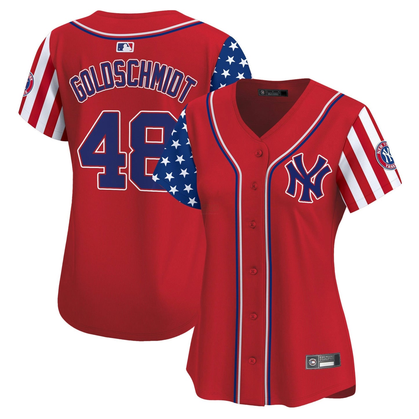 Camisa MLB New York Yankees Women’s New York 2025 Independence Day Vapor Premier Limited Jersey